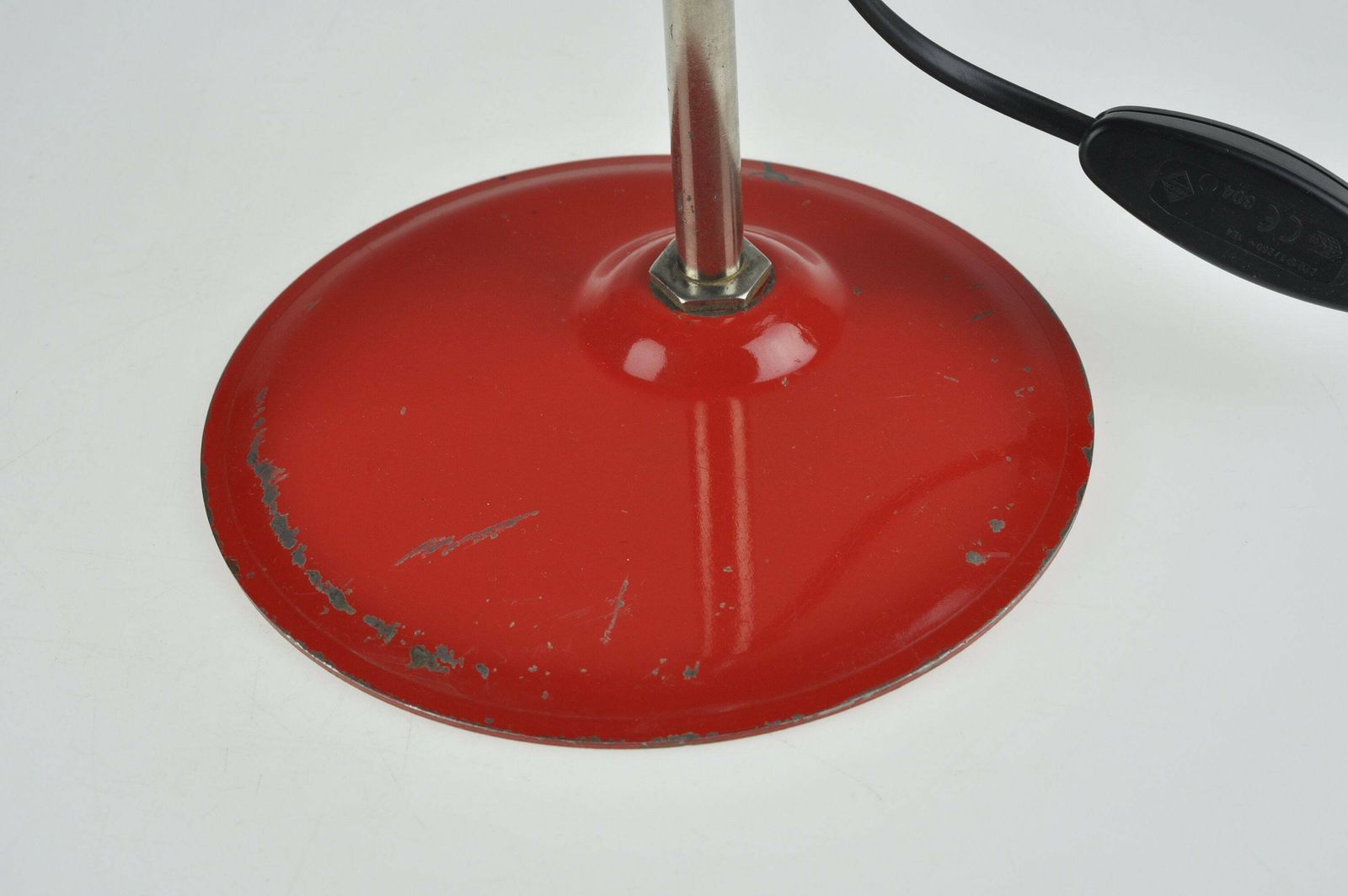 Industrial Desk Lamp, Industrial Lamp, Architect Lamp, Desk Lamp, Mid Century Lamp, Red Lamp, Mid Century Lighting, Table Lamp Desk Light photo vintage