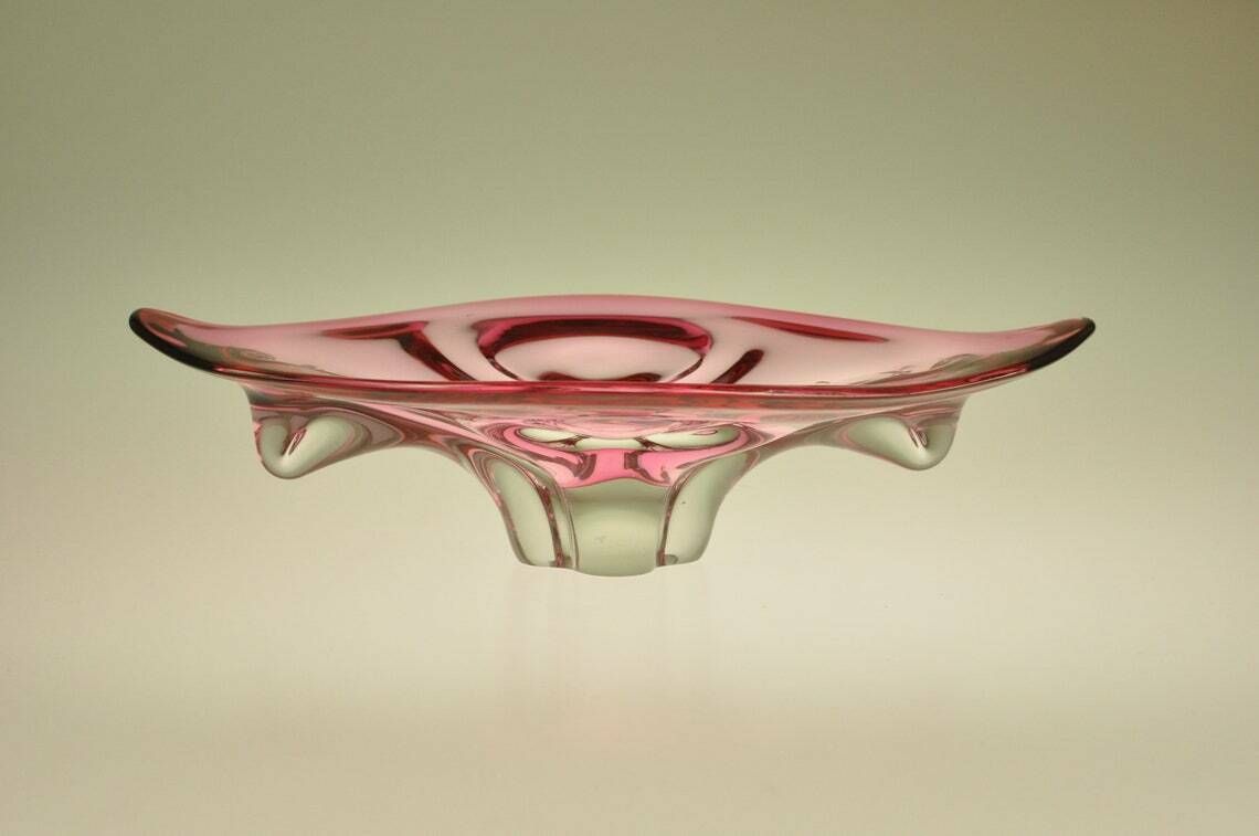 Josef Hospodka Chribska Boheems Grote Glazen Schaal – Hospodka – Tsjechisch Glas – Tsjechisch Kunstglas – Kunstglas – Vintage Glazen Schaal – Vintage Schalen photo buy