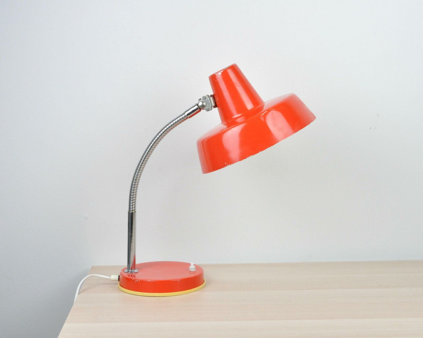 Mid Century Lamp, Red , Industrial Lamp, Mid Century Lighting, Desk Architect Office Lamp, Table Light, Lighting