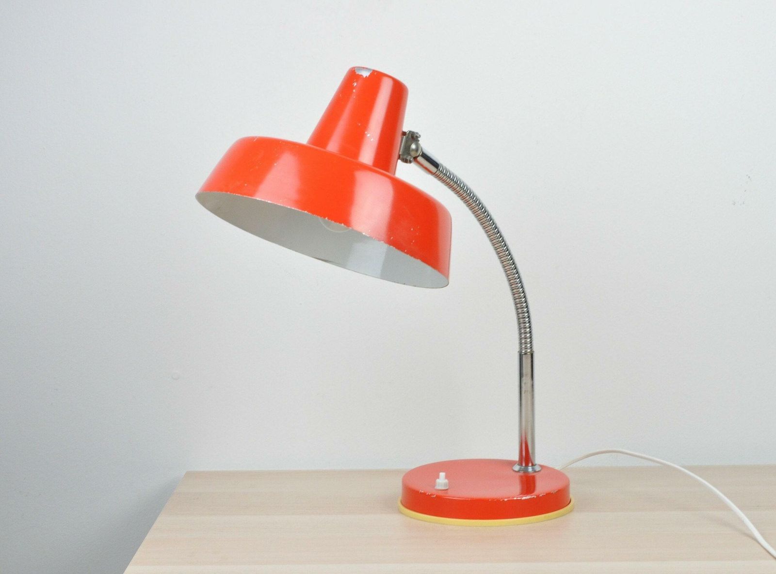 Mid Century Lamp, Red , Industrial Lamp, Mid Century Lighting, Desk Architect Office Lamp, Table Light, Lighting photo Lighting
