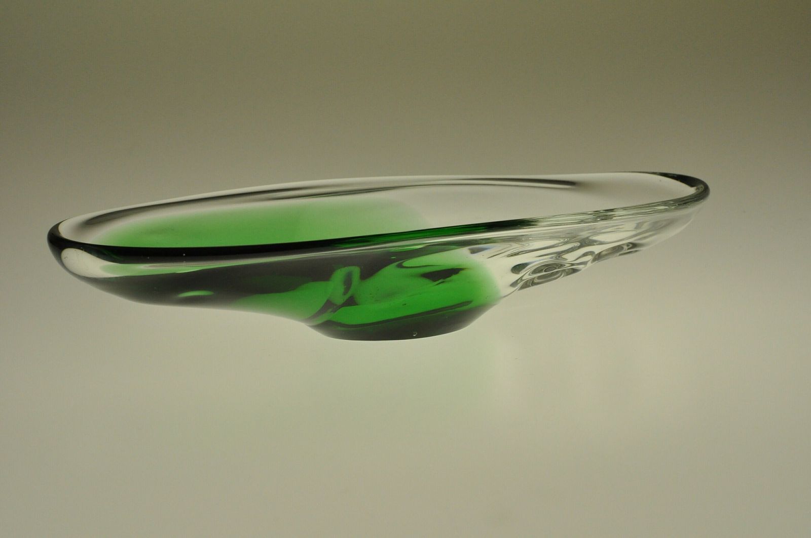 Ladislav Palecek Skrdlovice Glass Bowl, Glass Bowl, Vintage Glass, Vintage Bowl, Antique Glass, Czech Glass, Art Glass Bowl, Bowl photo for sale