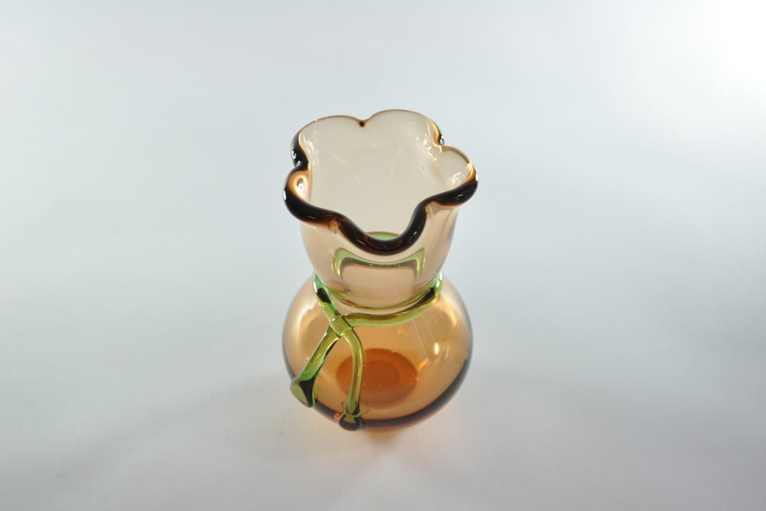Rene Roubicek Skrdlovice Glazen Vaas, Tsjechische Vaas, Tsjechisch Glas, Kunstglas Vaas, Kunstglas, Vintage Vaas, Vintage Glas, Bloemenvaas, Antiek photo Woonaccessoires