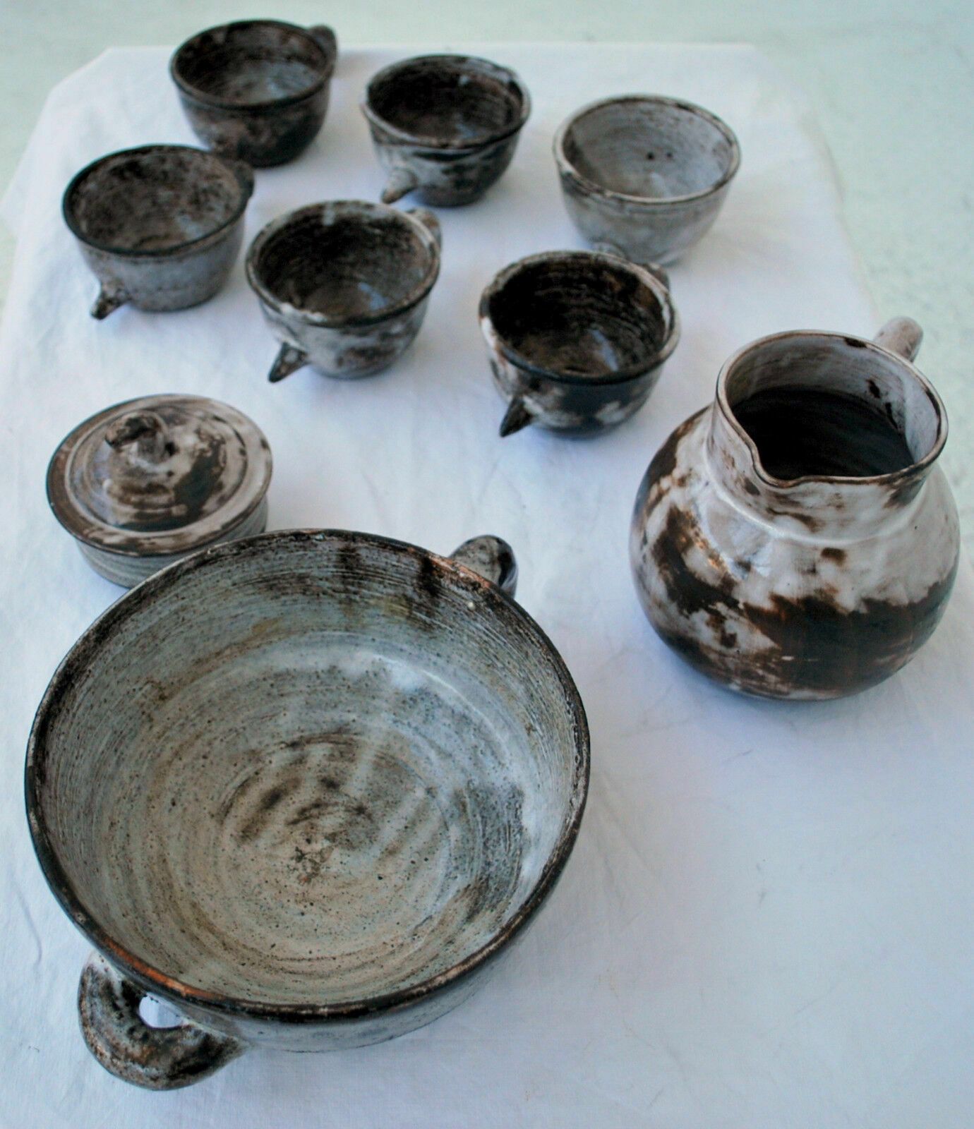 Set Of Vallauris Ceramics By Gerard Hofmann 60s photo vinterior