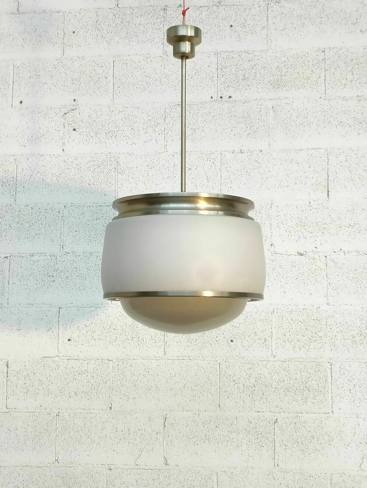 Glass Pendant Lamp “Kappa” Model By Sergio Mazza For Artemide 60s photo furniture