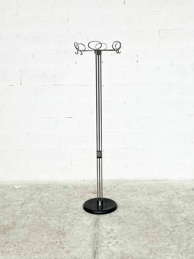 Chrome Coat Hanger By Isao Hosoe For Valenti Luce, 1970s