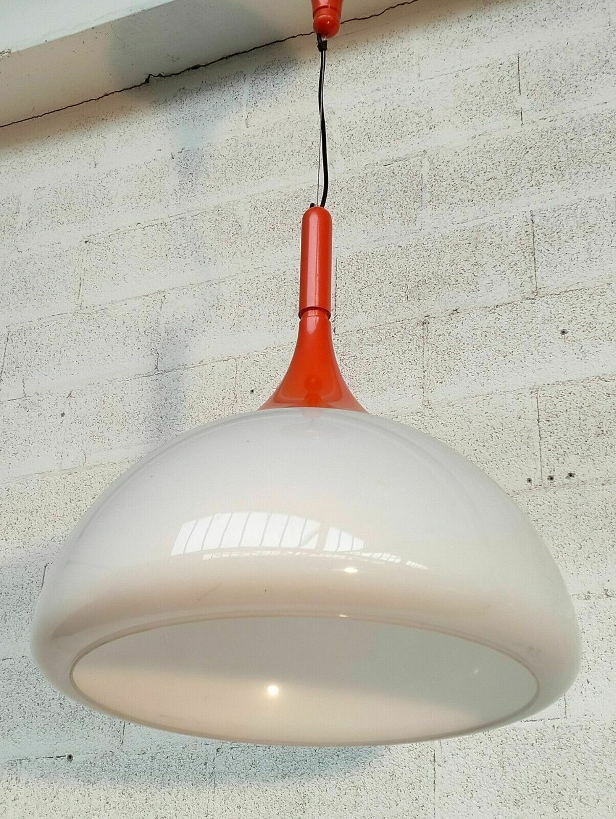 Orange Pendant Lamp By Elio Martinelli For Martinelli Luce 70s photo 802.0