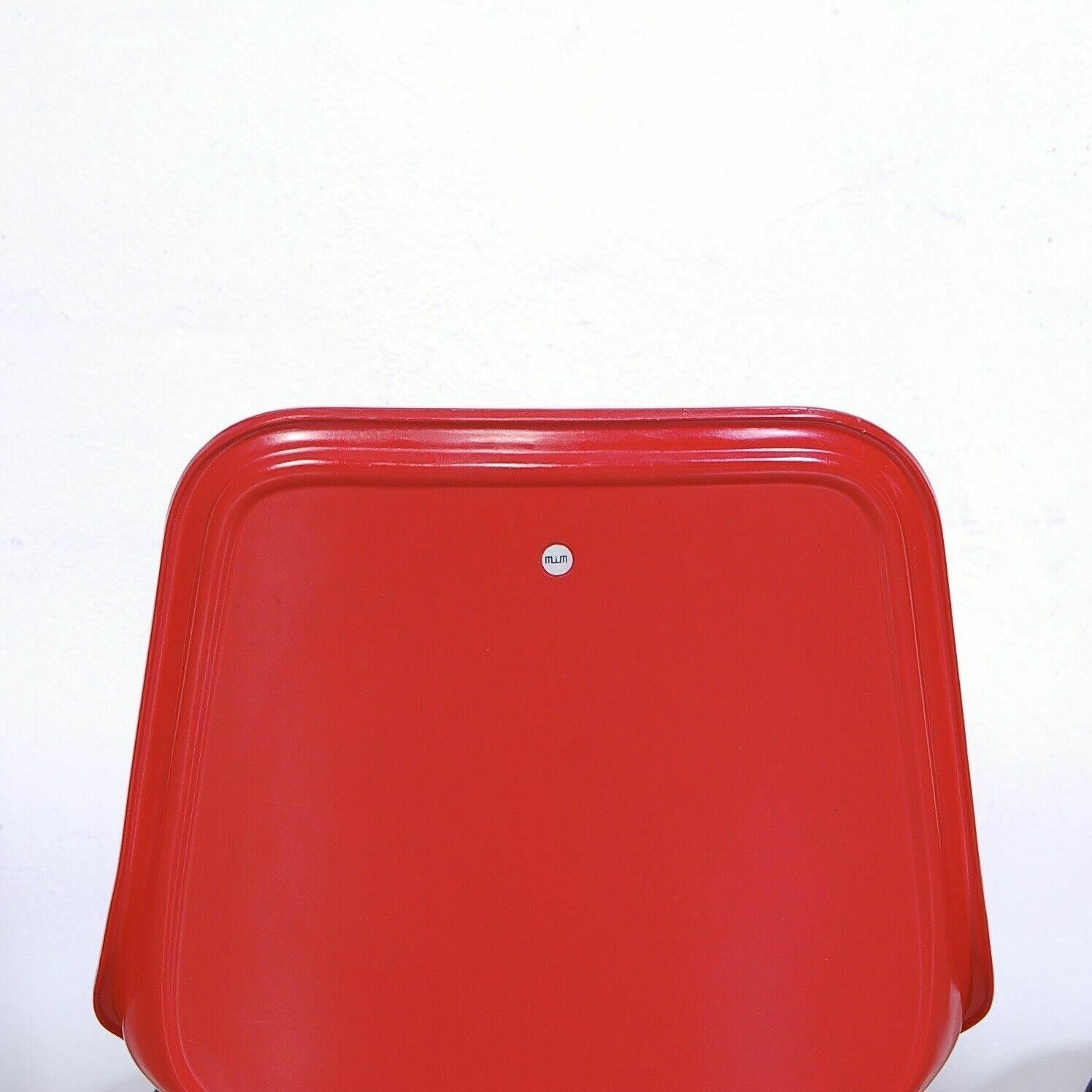 4 Mim Chairs Postmodern Chair Design From The 60s, Iron And Industrial Red Plastic photo buy