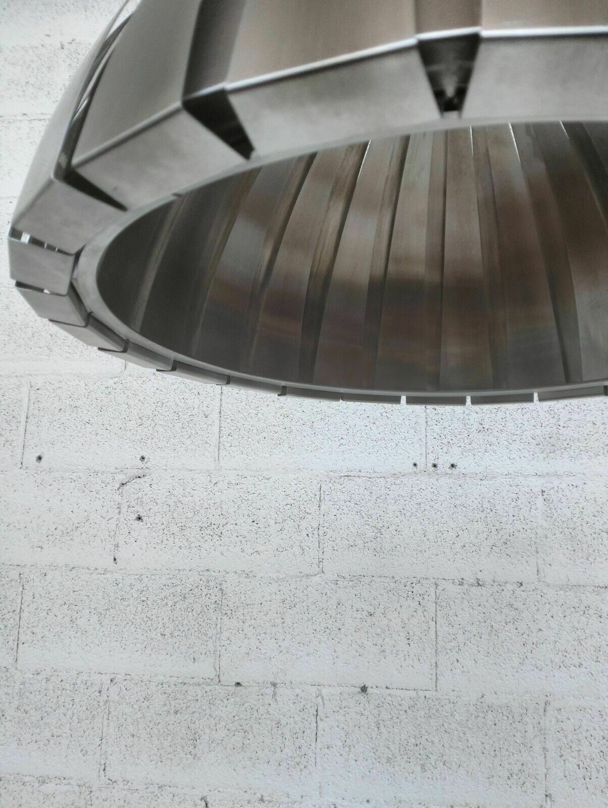 photo vinterior Stainless Steel Pendant Lamp Chandelier By Elio Martinelli For Martinell