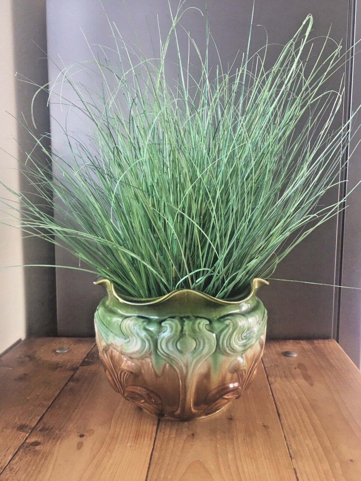 Large Art Nouveau Wf Needham Majolica Pottery Planter Planter Pot Af photo 220.0