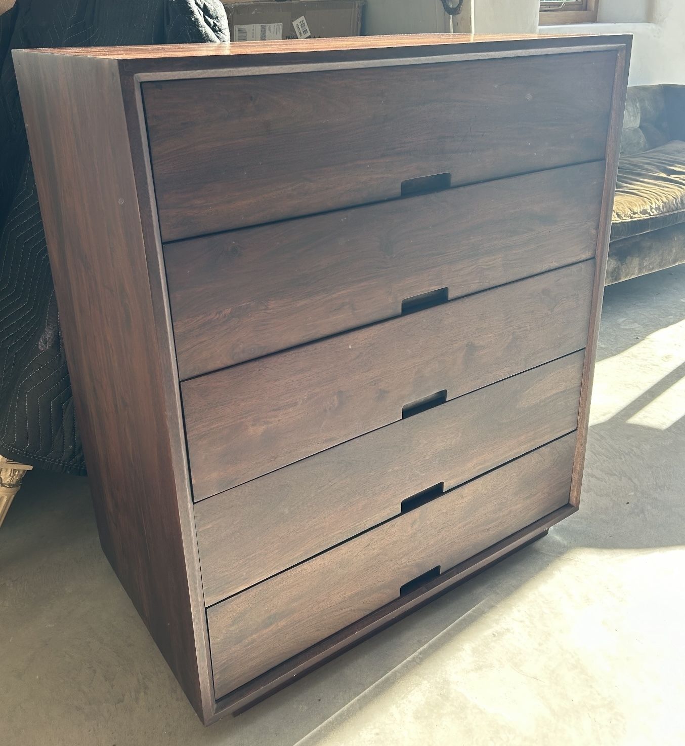 Beautiful Dark Wood Chest Of Drawers photo furniture
