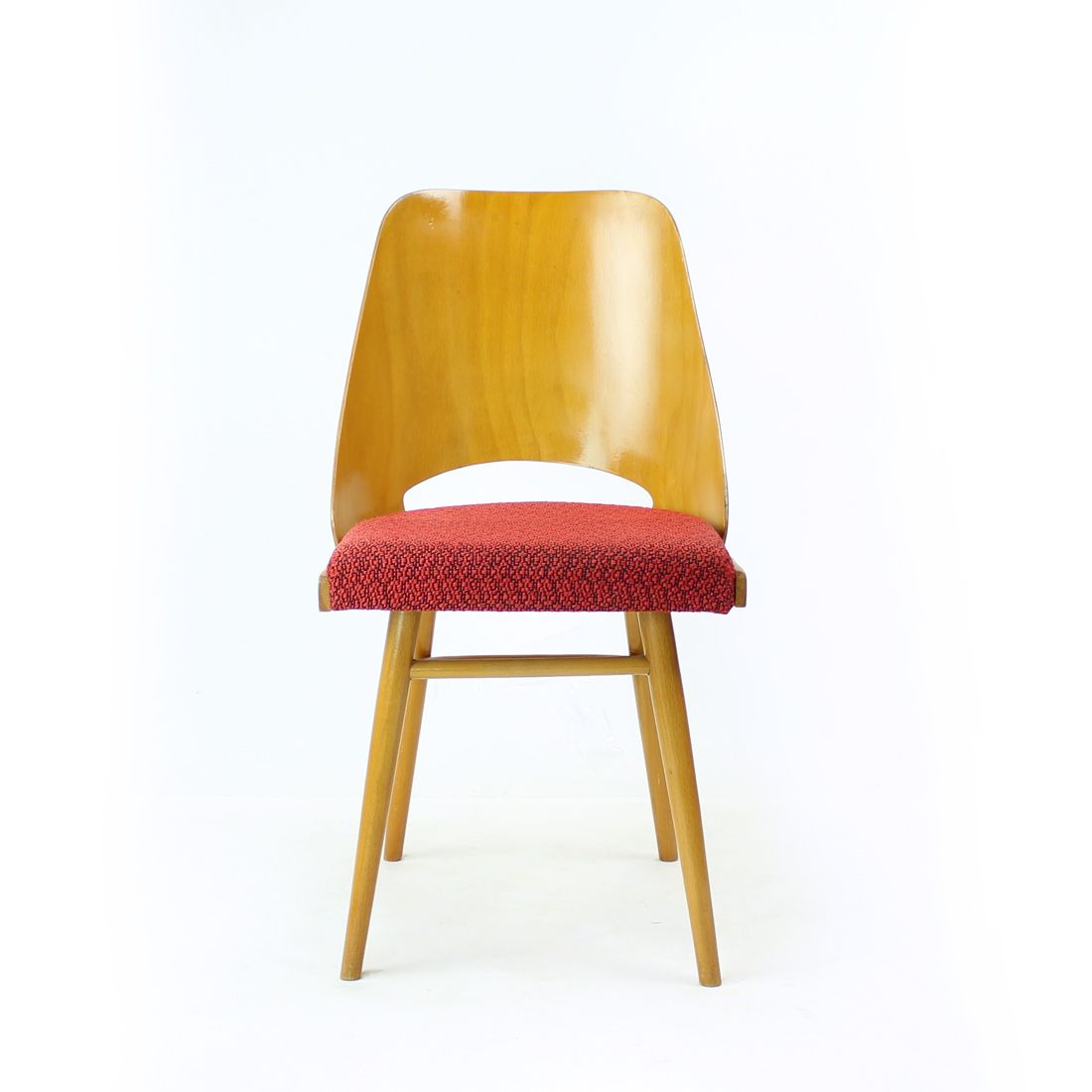 Set Of Four Mid Century Modern Beech Chairs By Oswald Haerdtl For Thonet, 1960s photo furniture