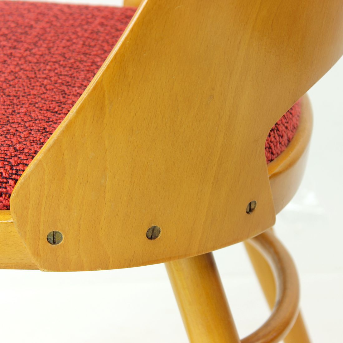 photo for sale Set Of Four Mid Century Modern Beech Chairs By Oswald Haerdtl For Thonet, 1960s