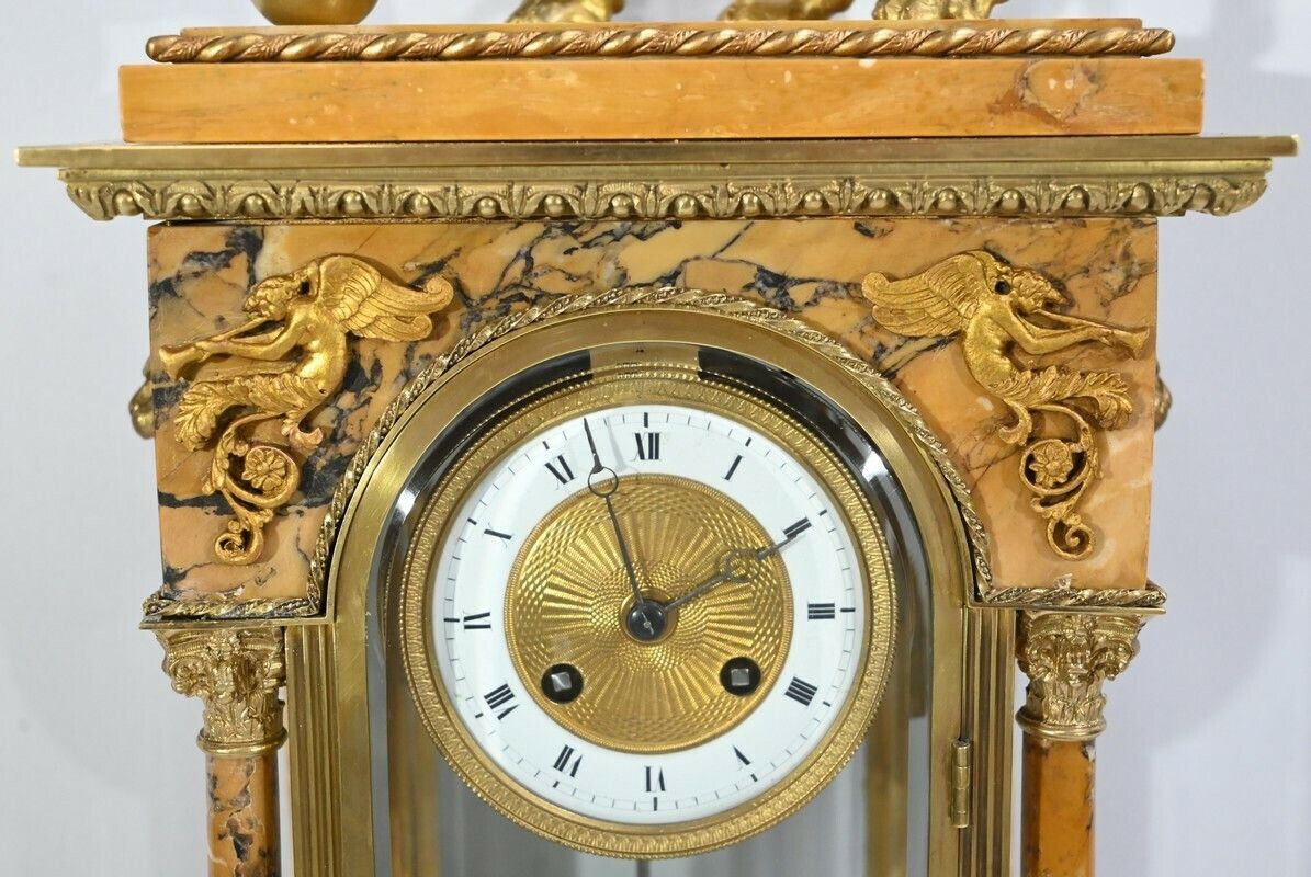 Important Fireplace Trim In Marble And Bronze  Empire Style  2nd Part 19th photo vinterior