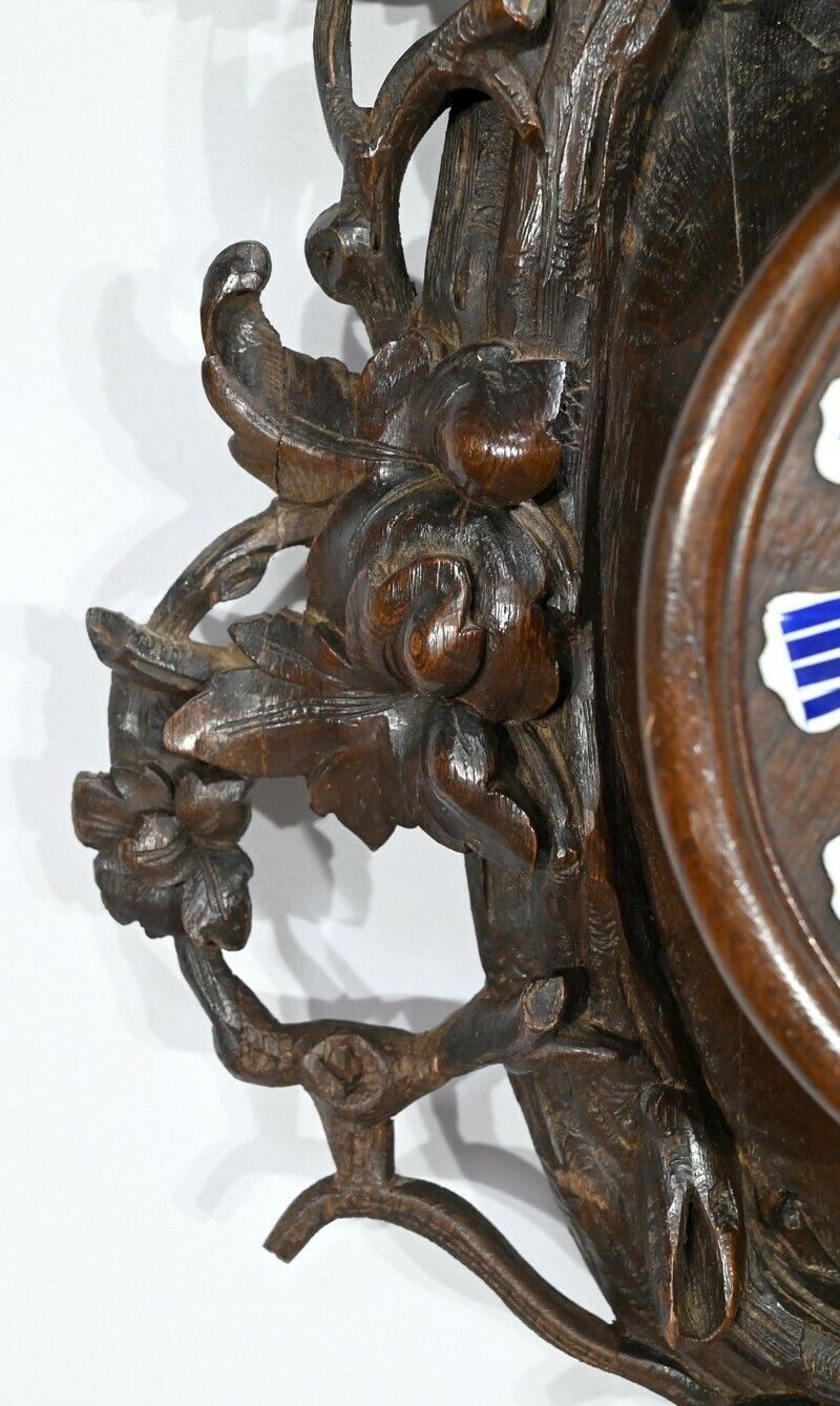 812.769677426 Important Oak Clock Renaissance Style Early 20th Century photo