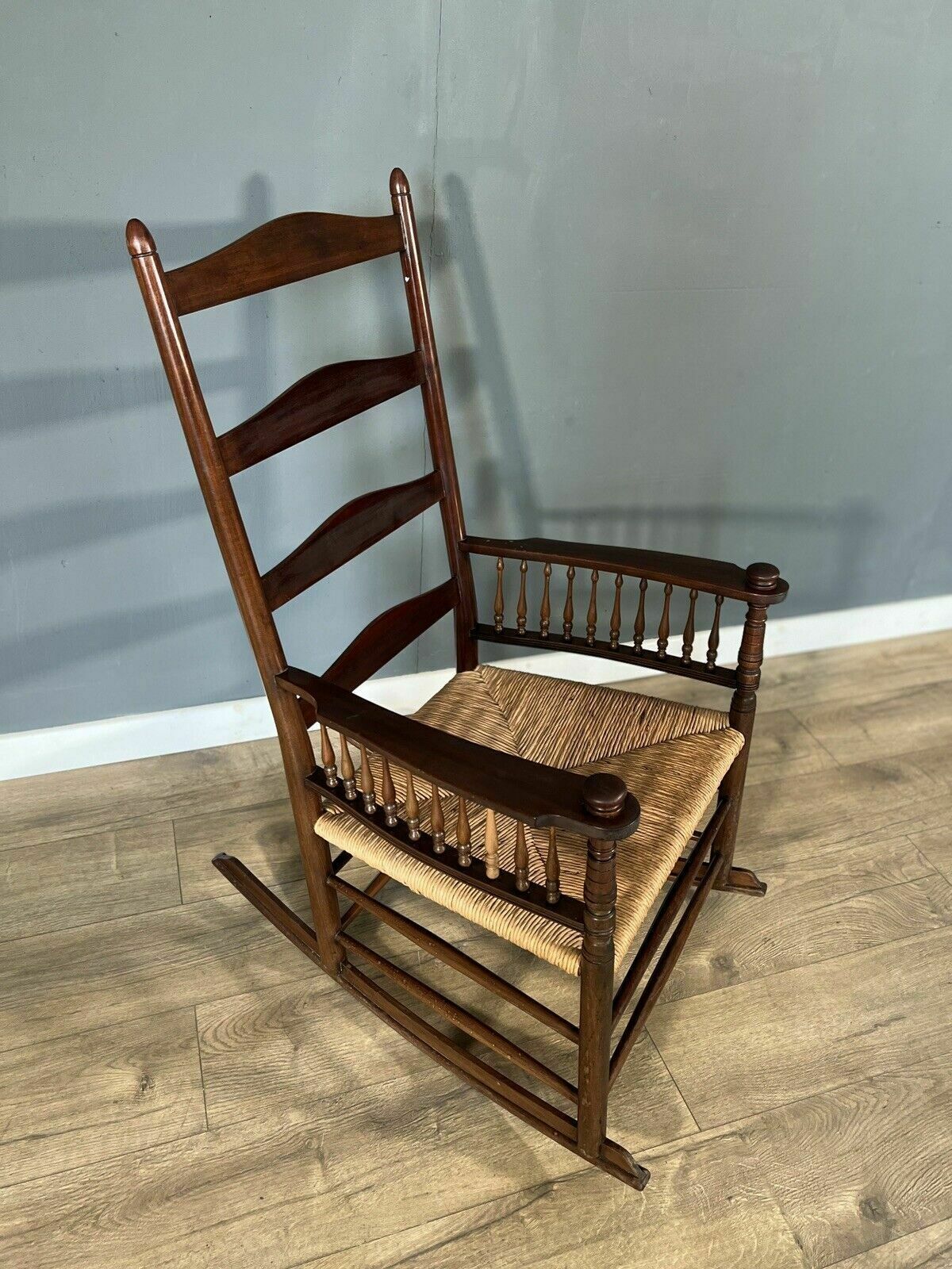A Very Stylish Mahogany Rocking Chair In The Shaker Style photo furniture