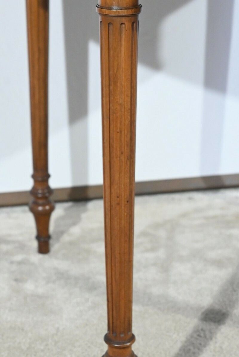 photo vinterior Half Moon Walnut Table Louis XVI Style Late 19th Century
