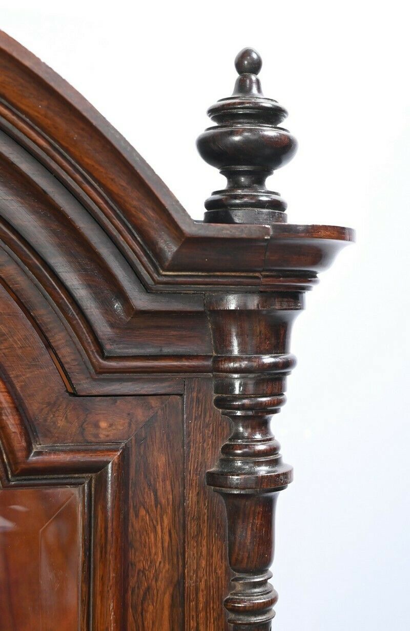 Furniture Small Rosewood Showcase Desk Napoleon III Period  Mid 19th Century photo