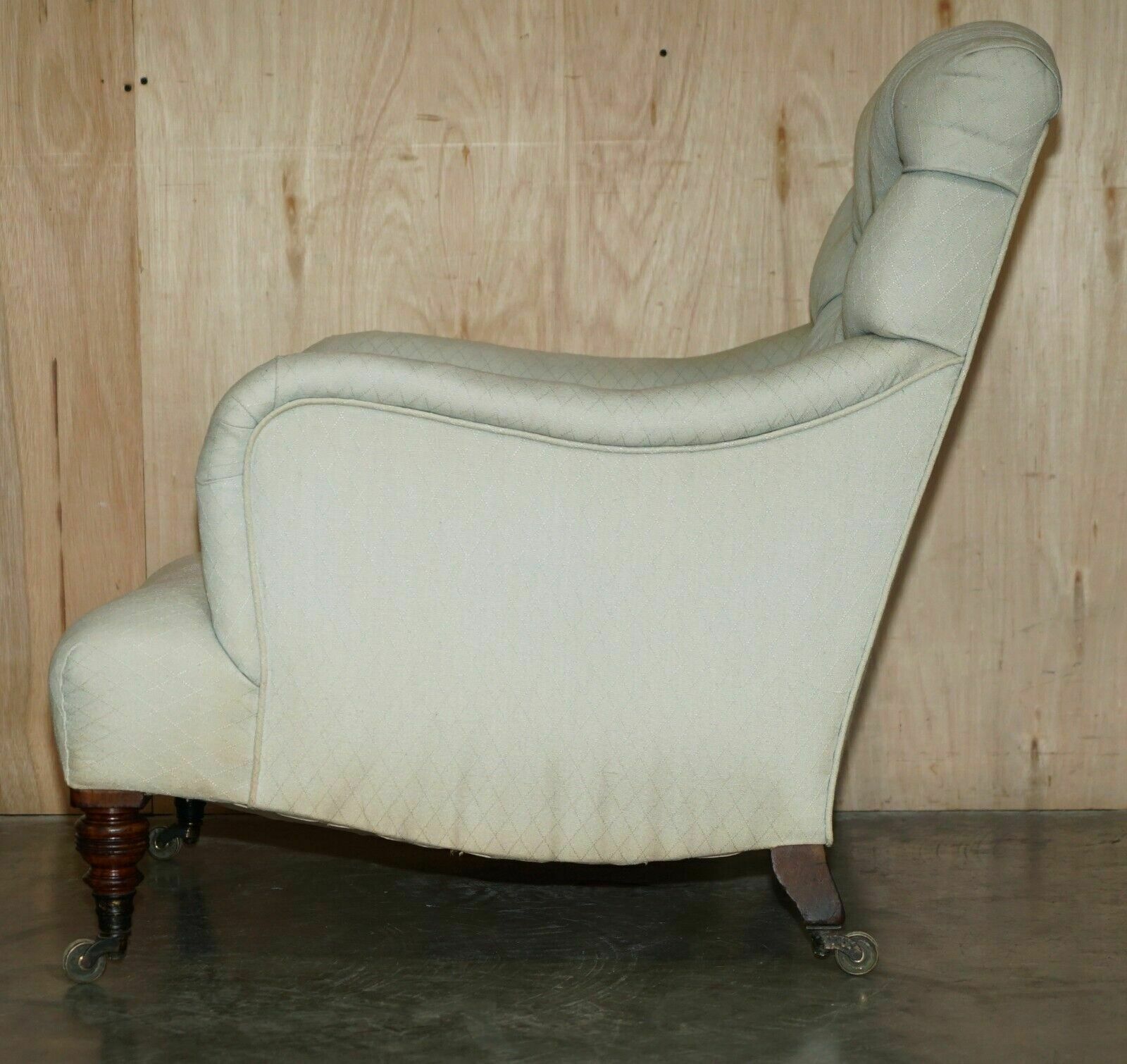 photo buy Rare Original Victorian Howard And Sons Bridgewater Armchair Period Upholstery