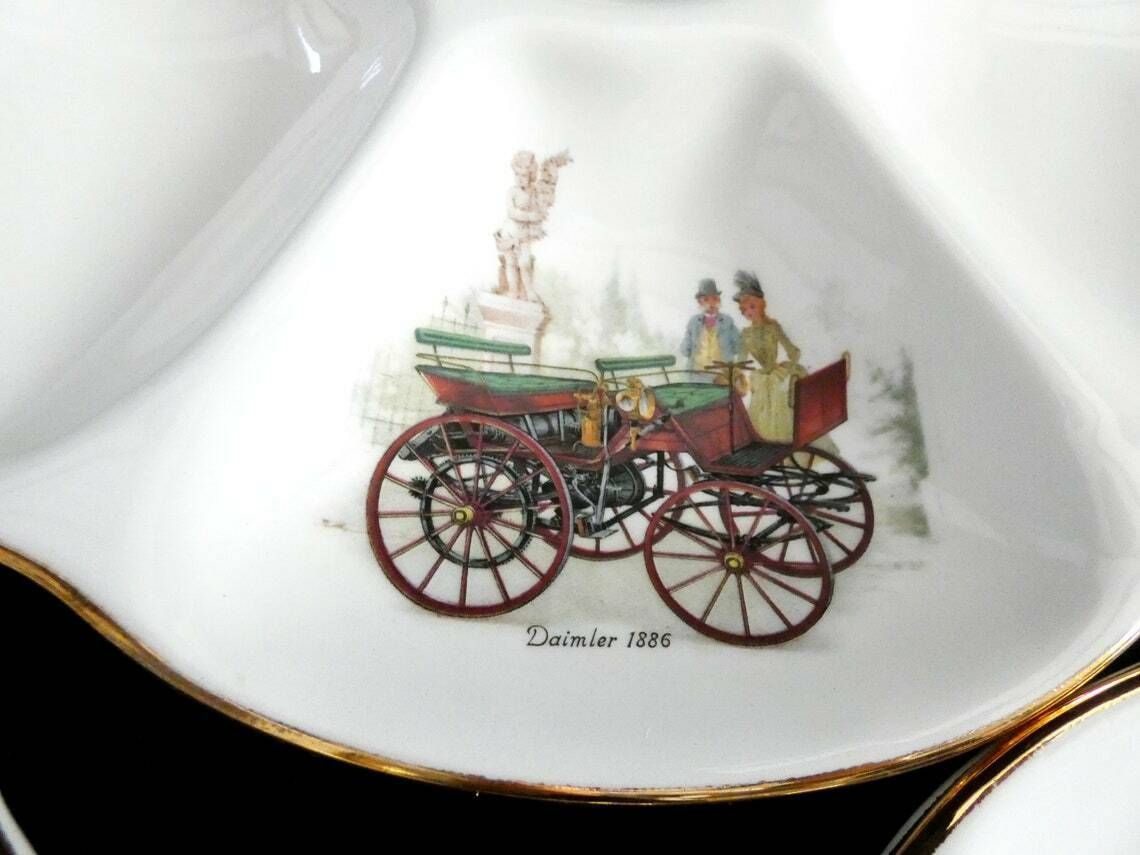 Rare Gien Oyster Plate, White French Oyster Plate Decor Retro Car, Majolica Pottery, Barbotine Oyster Platter, France 60s photo for sale