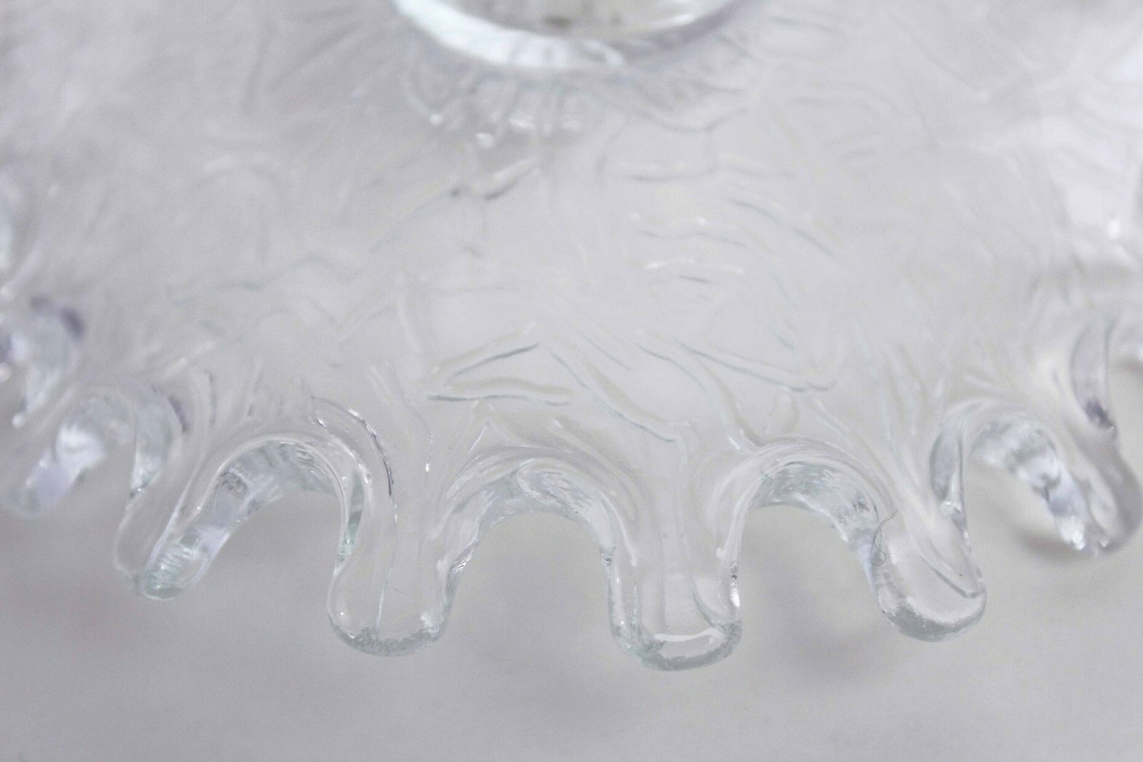 photo furniture Wavy Glass Candle Holder From The 70s/80s