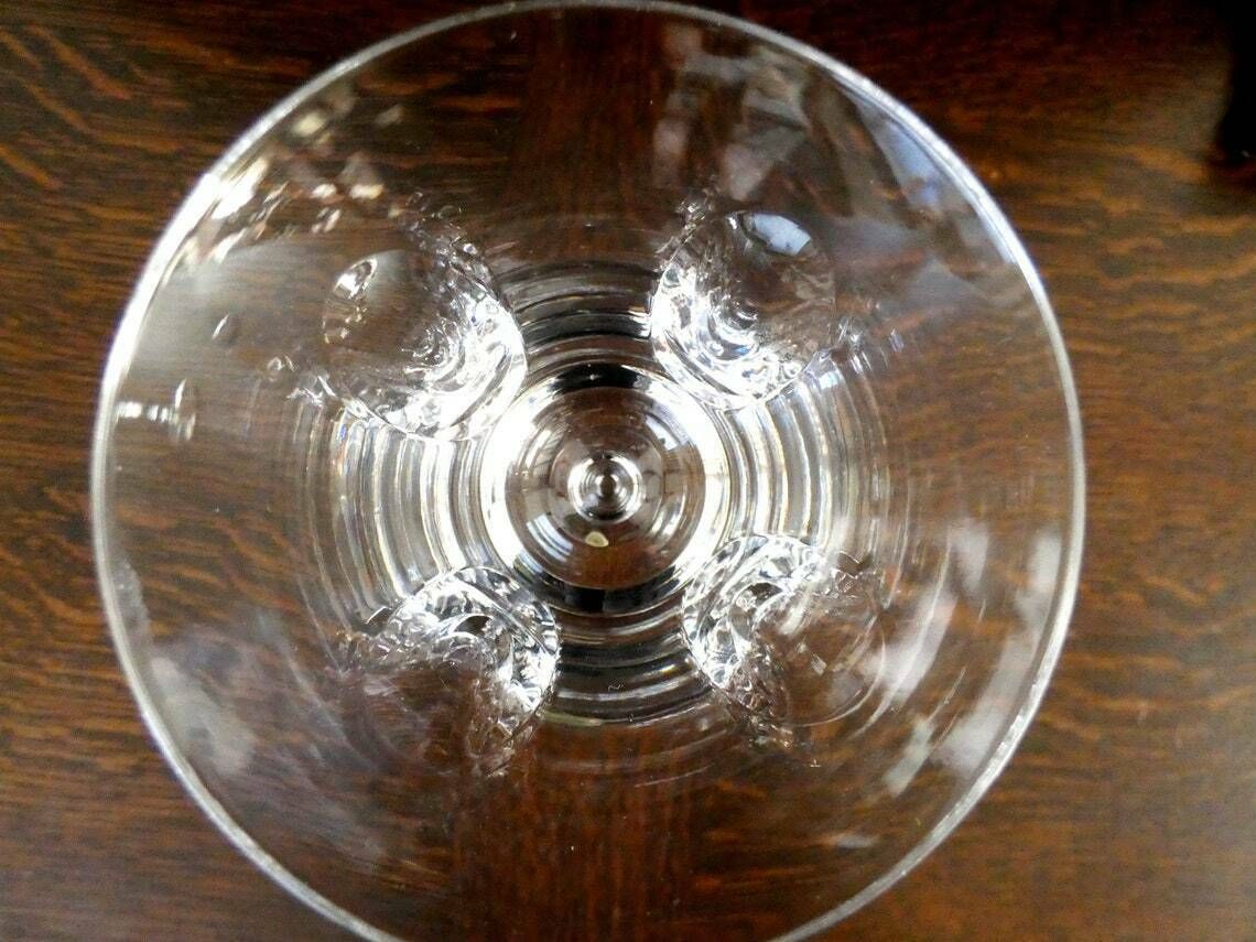 photo for sale Val St Lambert Crystal, Belgian Crystal Wine Glass, Crystal Stemware, Val St Lambert Belgium, Vintage Crystal Glass
