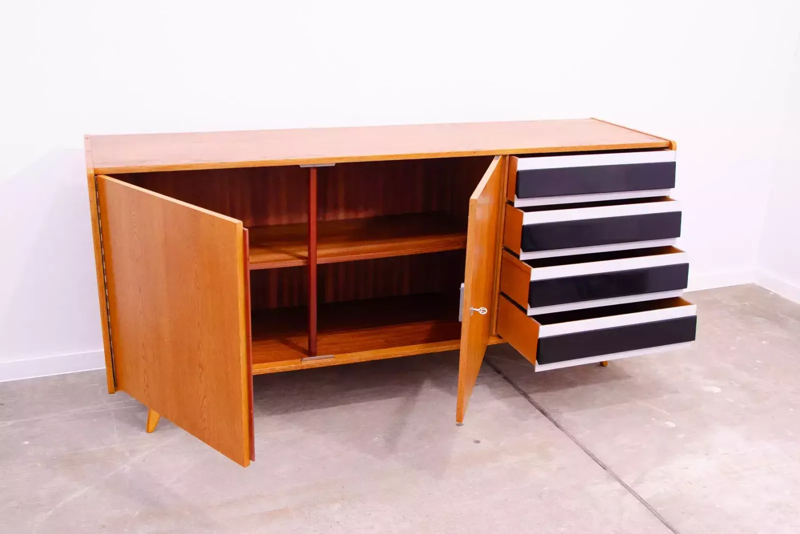 Furniture Mid Century U 460 Sideboard By Jiří Jiroutek For Interiér Praha  Czechoslovakia photo