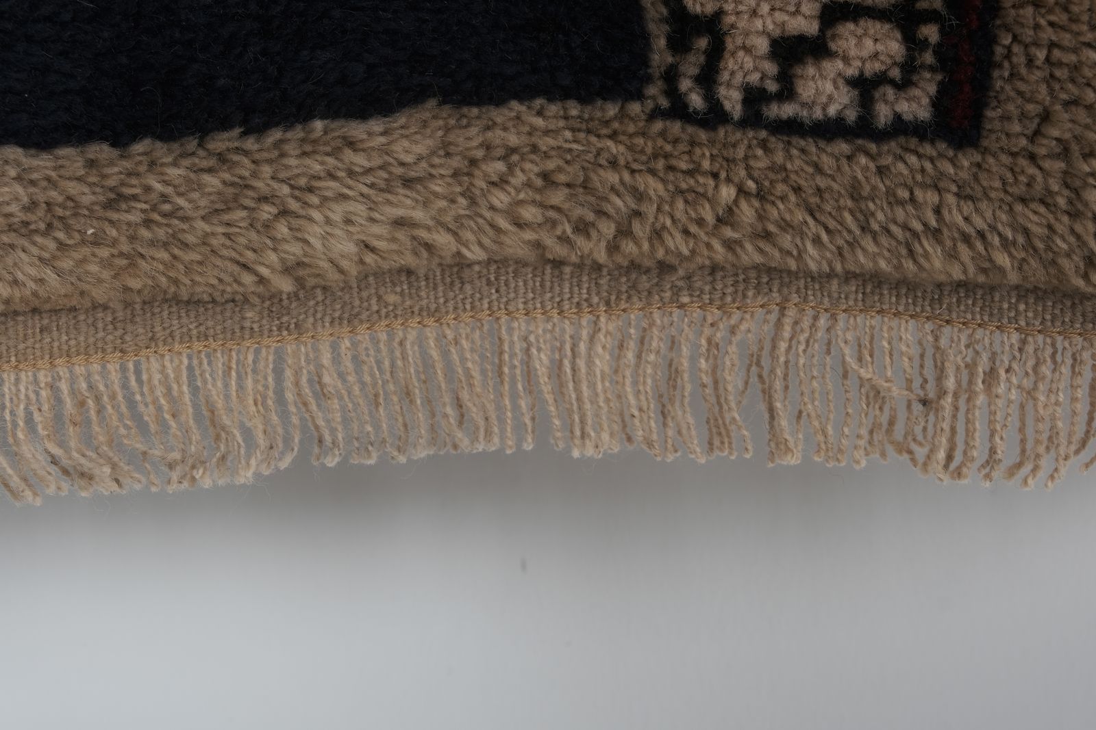 1960s Vintage Brown Turkish Tulu Rug 2'11'' X 6'4'' photo vintage