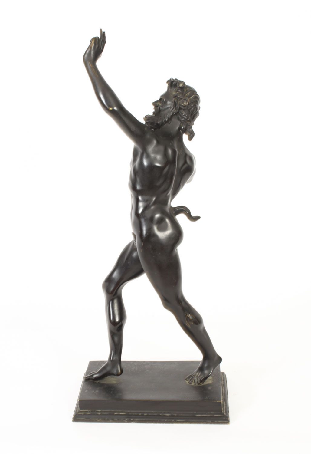 photo furniture Antique Large Bronze Of  Pan Dancing Musee De Naple,Circa 1870 19th C