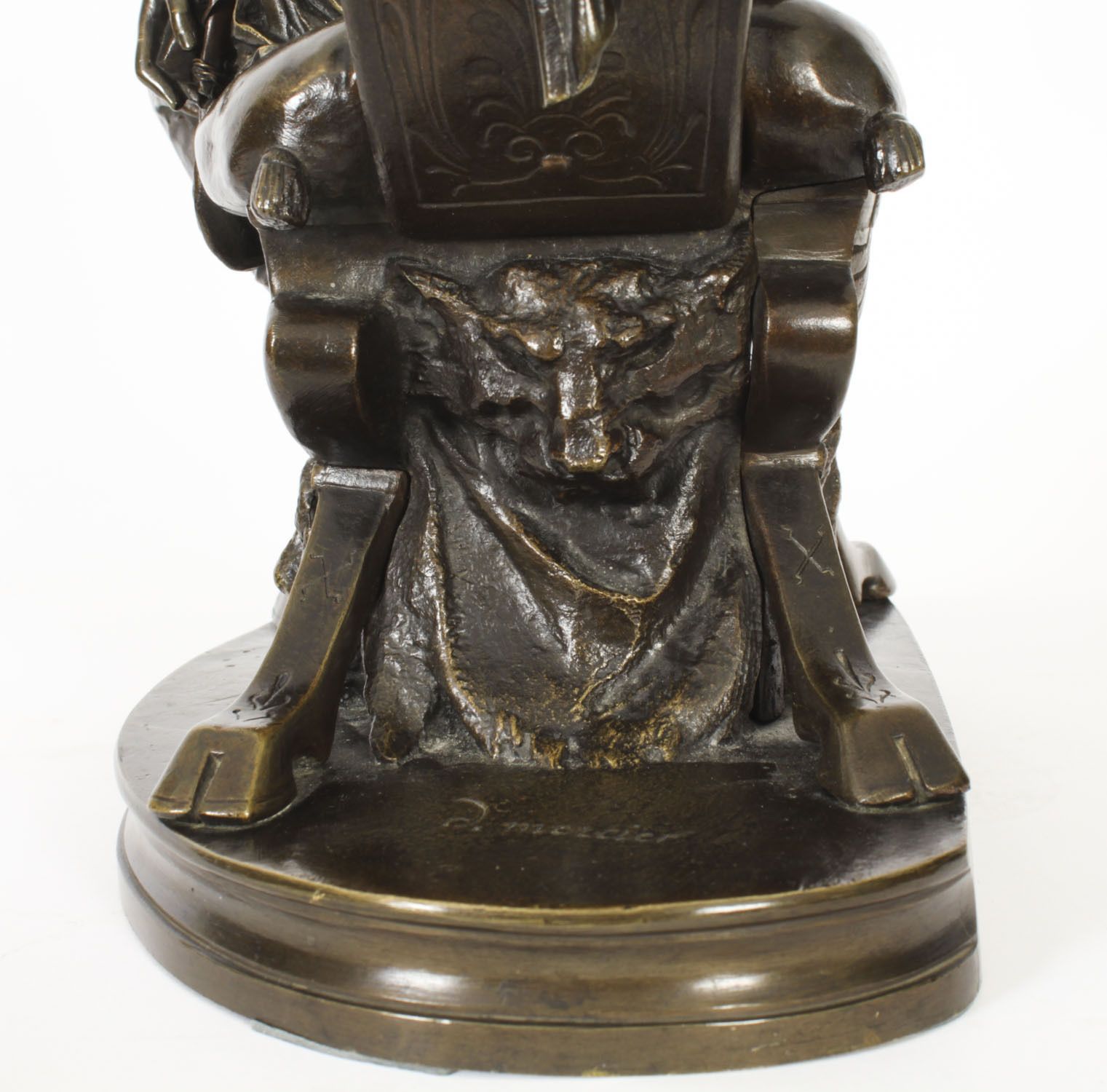 photo vintage Antique Grand Tour Bronze Sculpture Of Goddess Diana  By Mercié 19th C