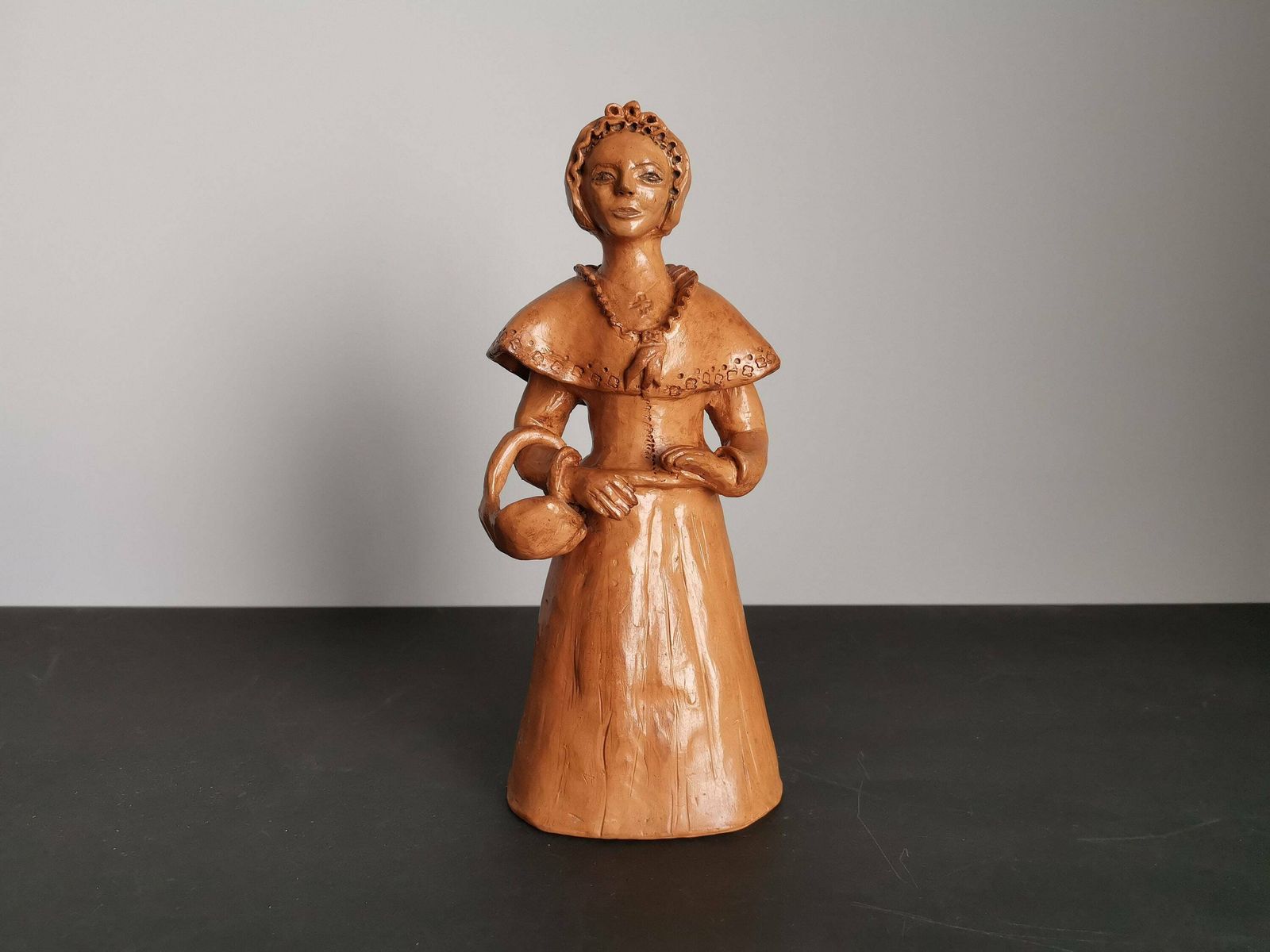 Provencal Terracotta Figurine / 1960 / Craftsmanship / France Mid Century / Vintage / Twentieth Century photo for sale