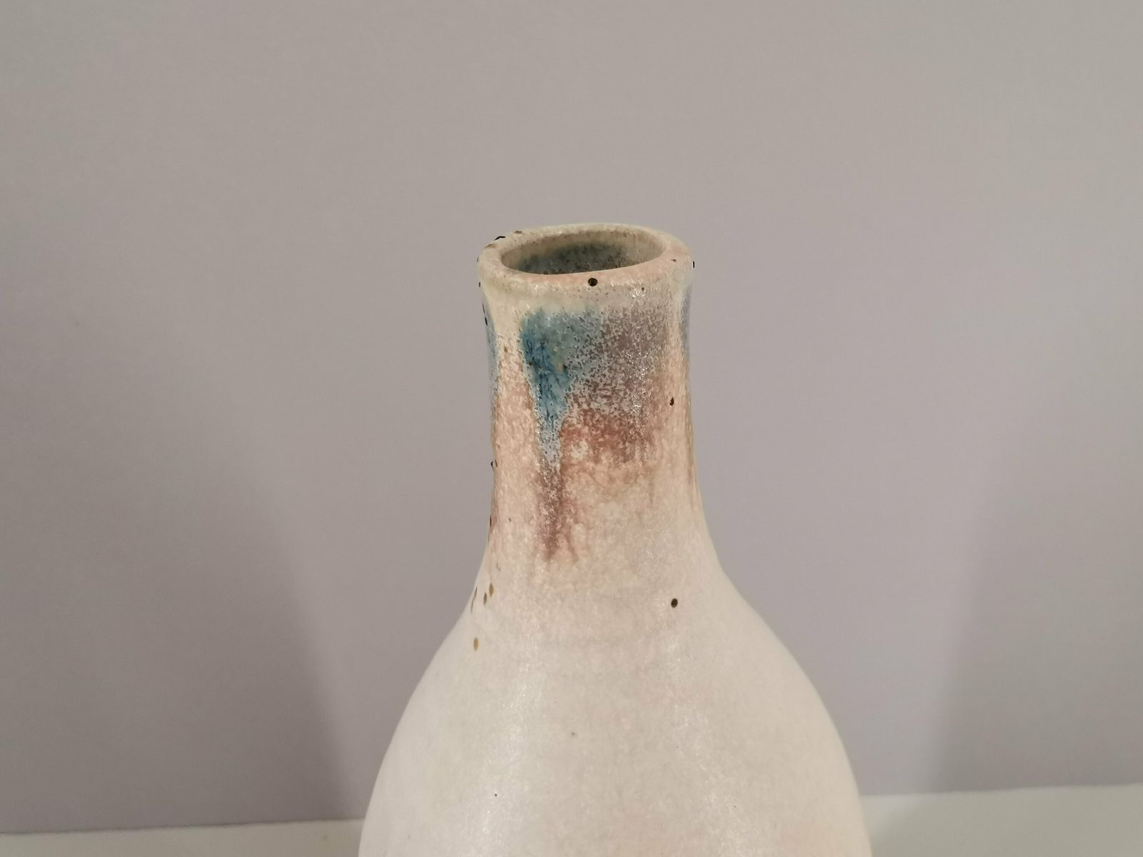 French Soliflore Vase In Glazed Stoneware / French Ceramics / Craftsmanship / France / Twentieth Century photo 114.0