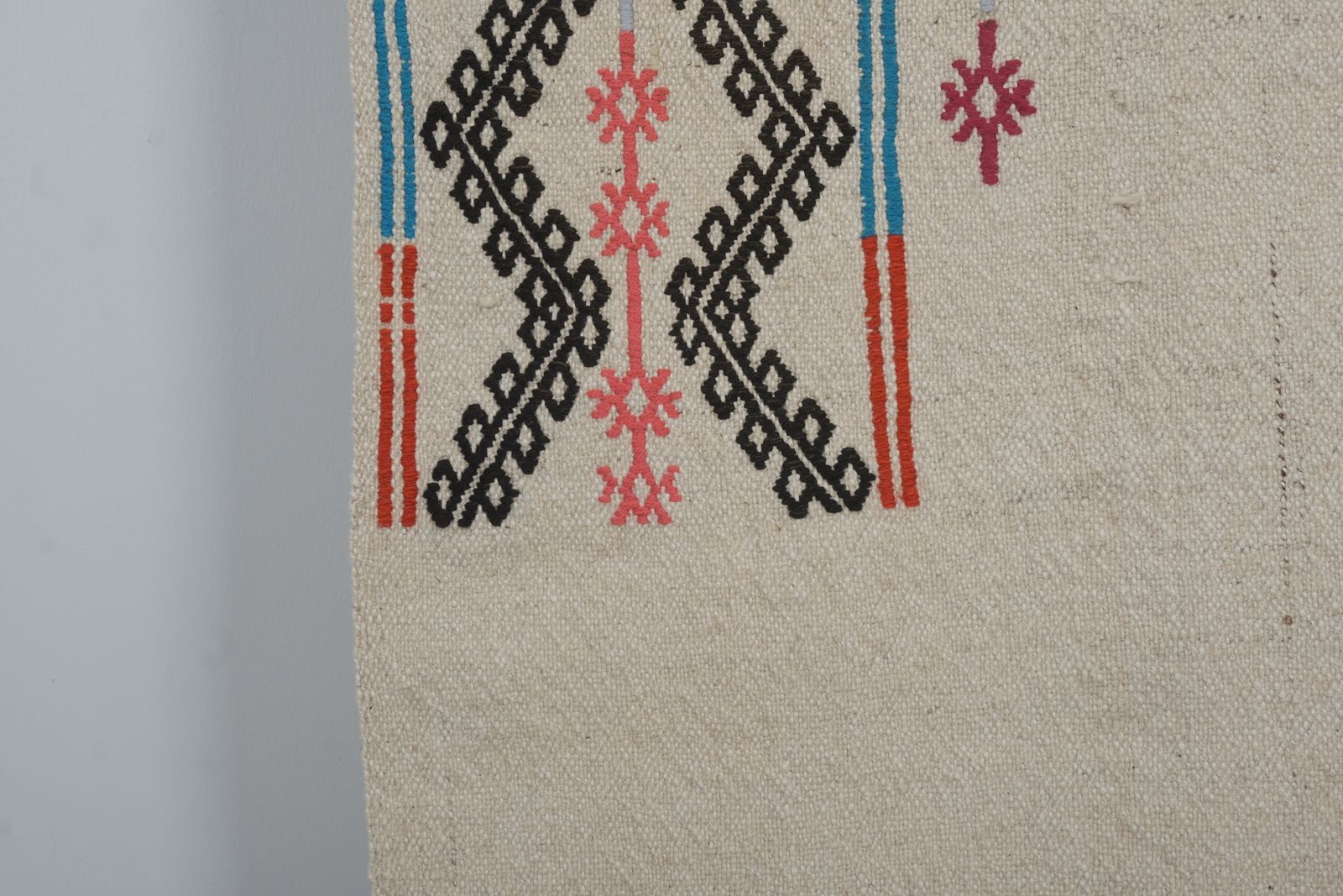 Mid Century Turkish Long And Narrow Kilim Runner, Boho Nomadic Stair Kilim photo furniture