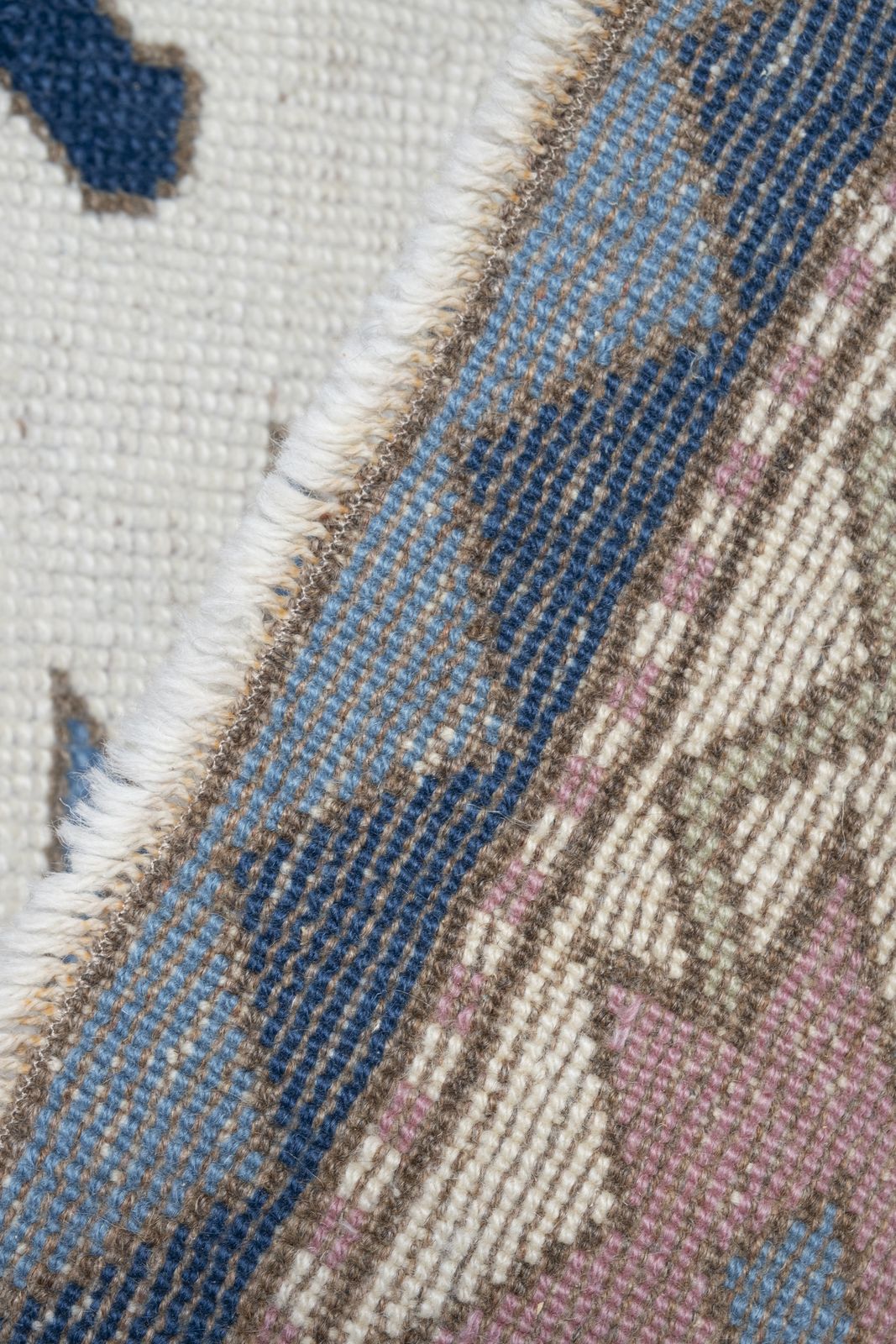 Textiles Handknotted Turkish Kars Rug   Designer Carpet photo
