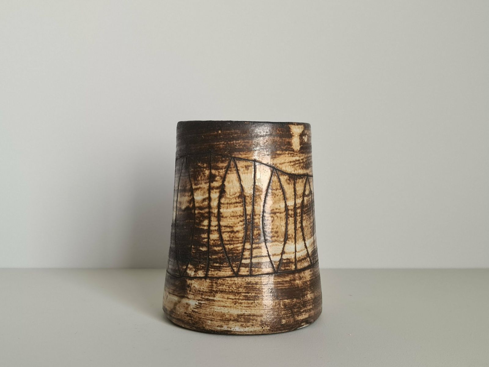 Ceramic Vase By Jacques Pouchain For Atelier Dieulefit, 1960s / Mid Century / Collection / French Ceramics photo for sale
