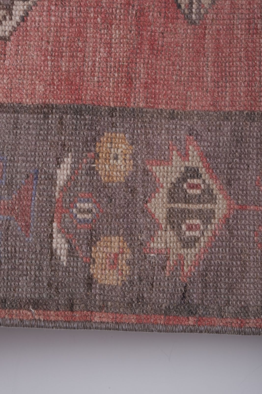 1960s Hand Knotted Anatolian Karapinar Rug 4'9'' X 11'1'' photo vintage