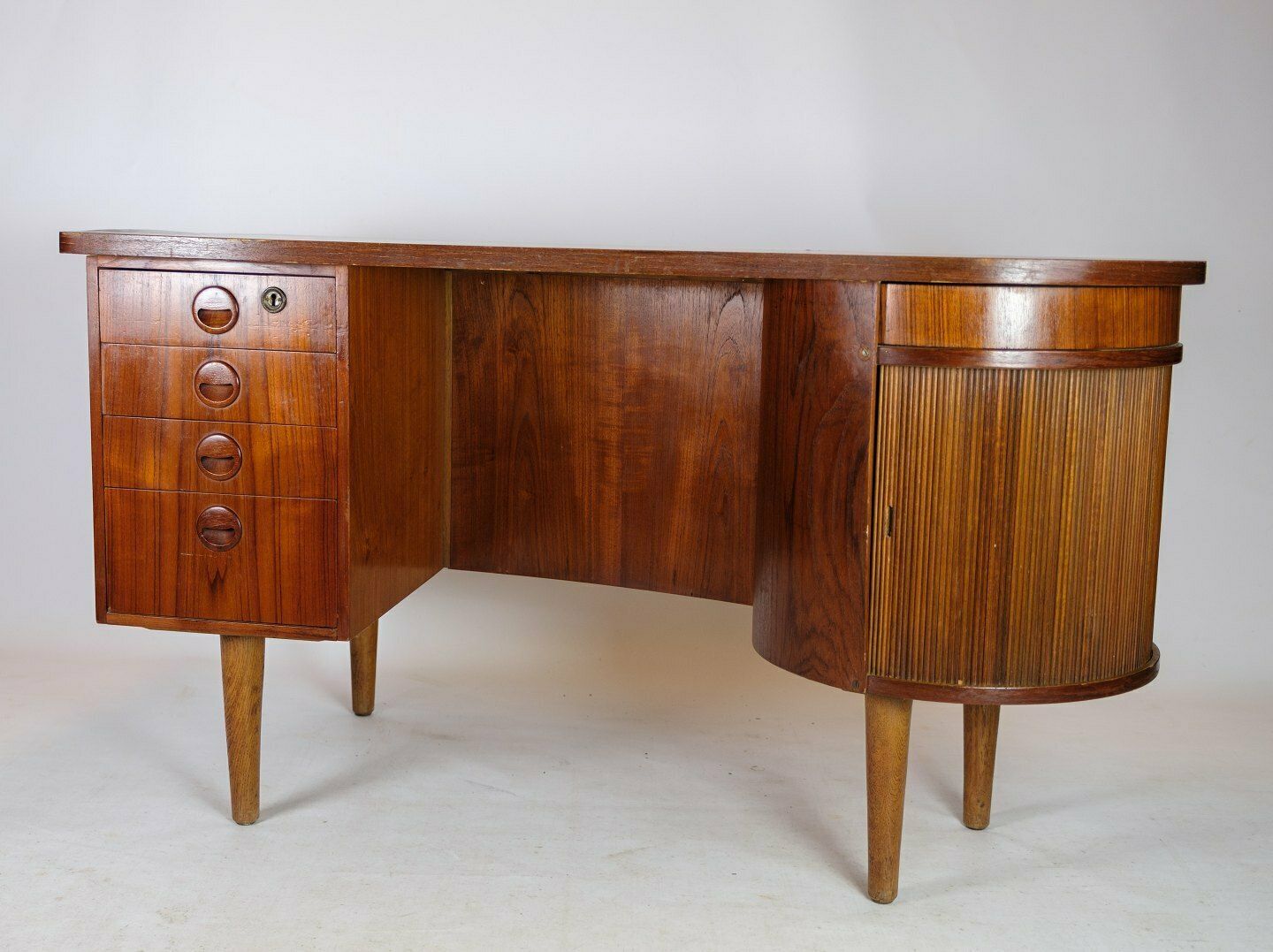Desk Model 54 In Teak By Kai Kristiansen For Feldballes Møbelfabrik From 1954s photo furniture