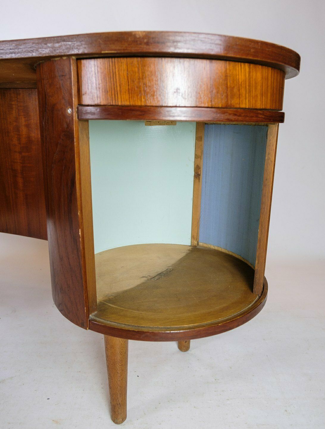 Desk Model 54 In Teak By Kai Kristiansen For Feldballes Møbelfabrik From 1954s photo vintage