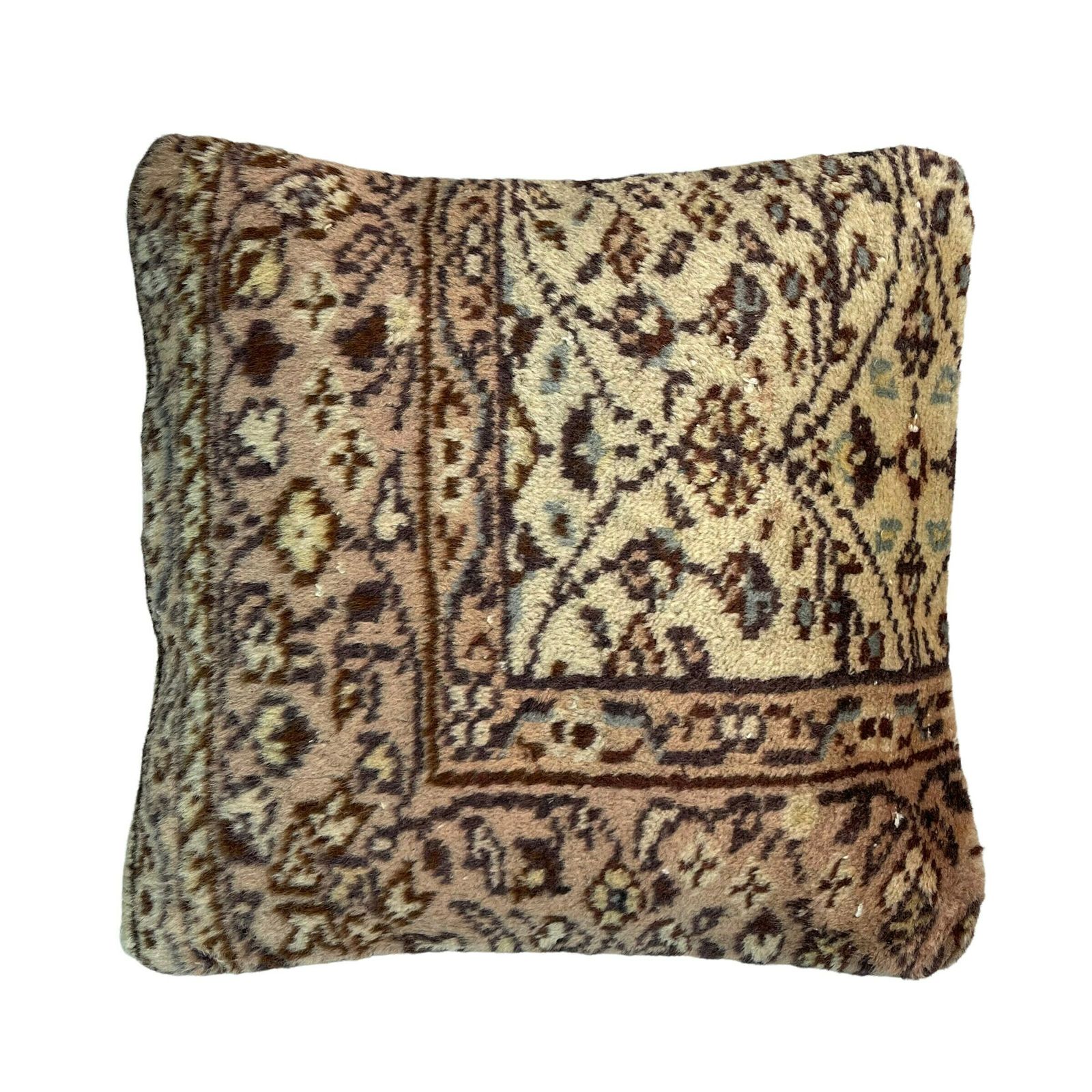 18'' X 18'' Vintage Handgemaakte Tapijtkussenhoes, 45 X 45 Cm Decoratieve Tapijtkussenhoes, Grote Vintage Turkse Tapijtkussenhoes photo Textiel