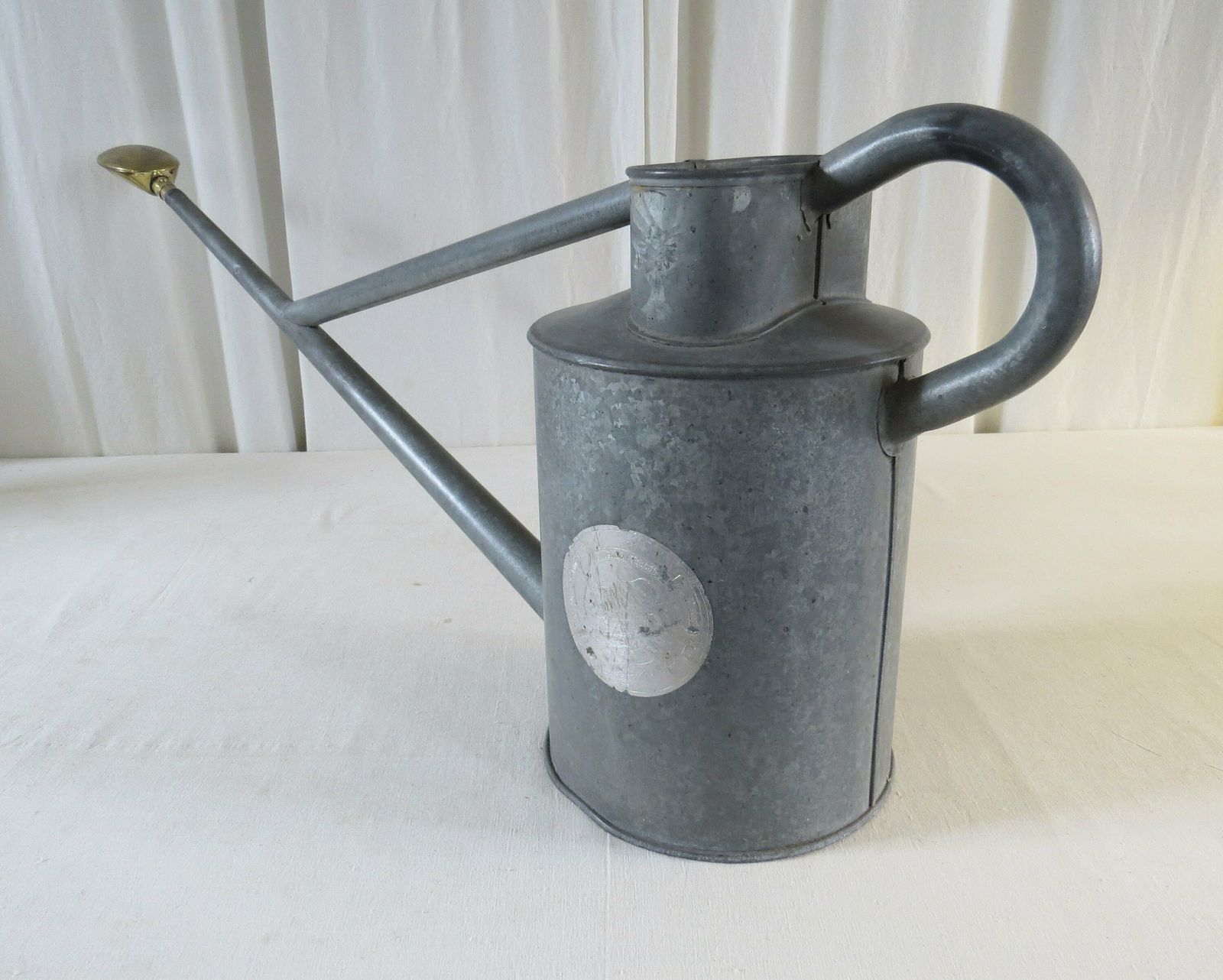 photo furniture Galvanised " Haws " Watering Can / Vintage C. 1986.