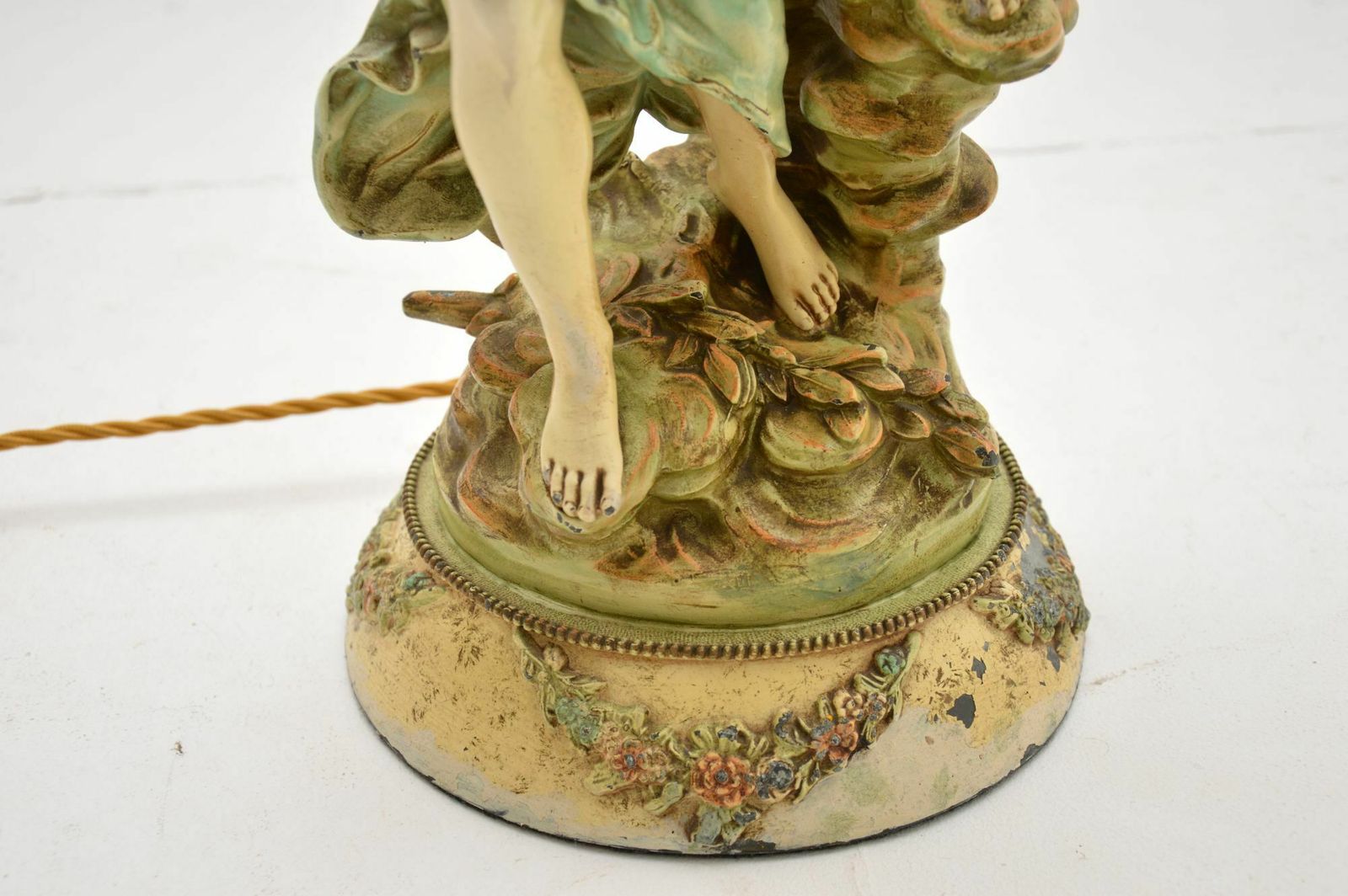 Large Antique Art Nouveau Table Lamp By L & F Moreau photo 553.28