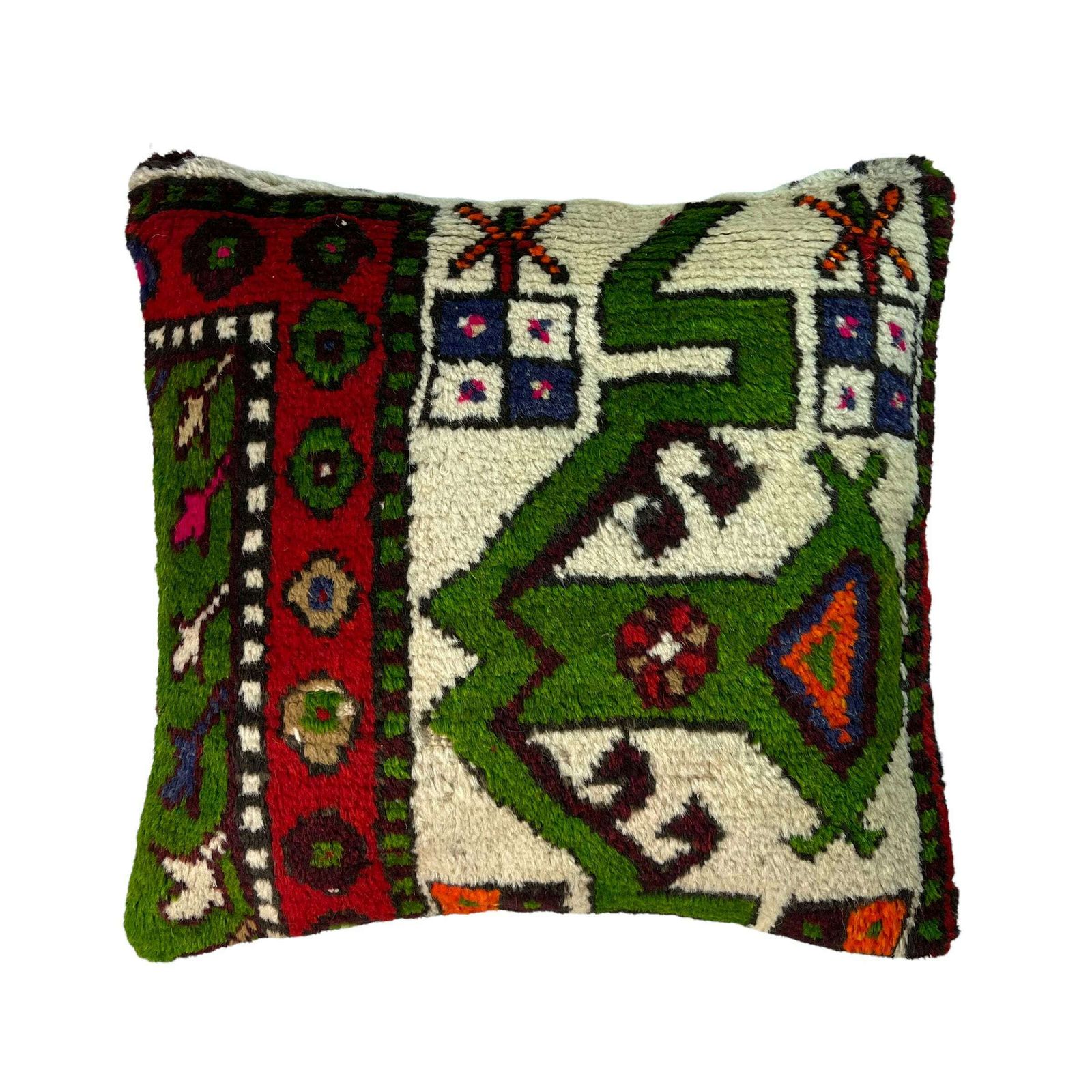18'' X 18'' Vintage Handgemaakte Tapijtkussenhoes, 45 X 45 Cm Decoratieve Tapijtkussenhoes, Grote Vintage Turkse Tapijtkussenhoes