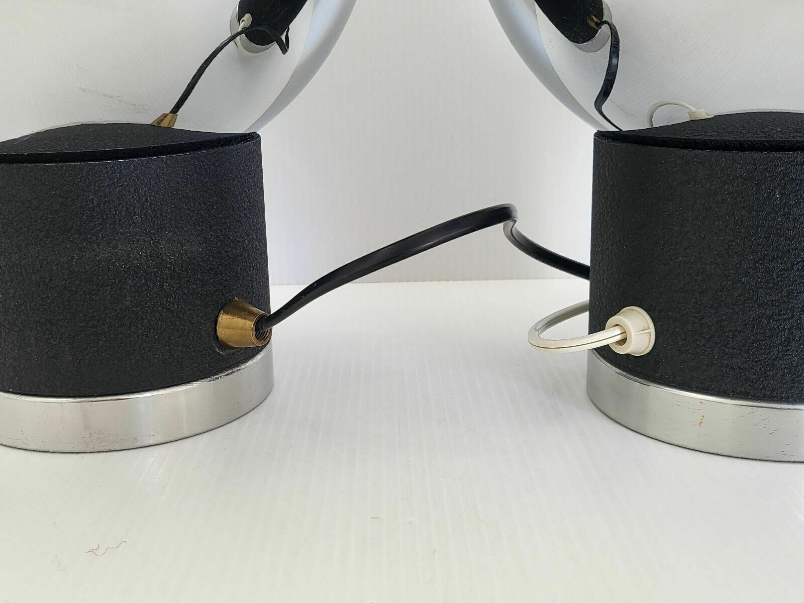 Pair Of Vintage Lamps 1960 Italy Space Age 60s 1960s Retro Dlg Gae Aulenti photo vintage