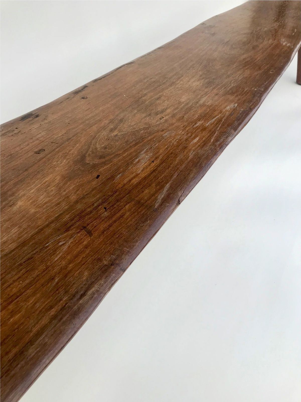 photo furniture Solid Elmwood Bench By Olavi Hanninen For Mikko Nupponen, Stock Of Two