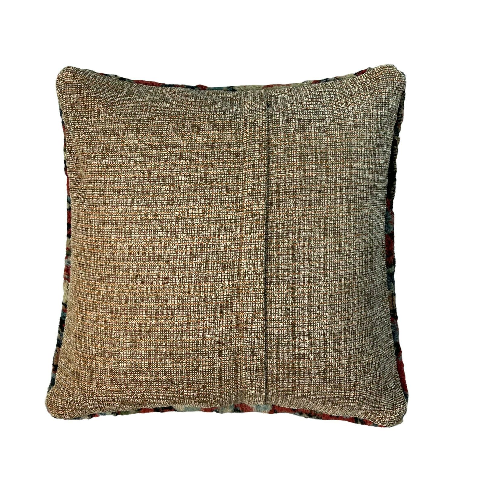 18'' X 18'' Vintage Handgemaakte Tapijtkussenhoes, 45 X 45 Cm Decoratieve Tapijtkussenhoes, Grote Vintage Turkse Tapijtkussenhoes photo for sale