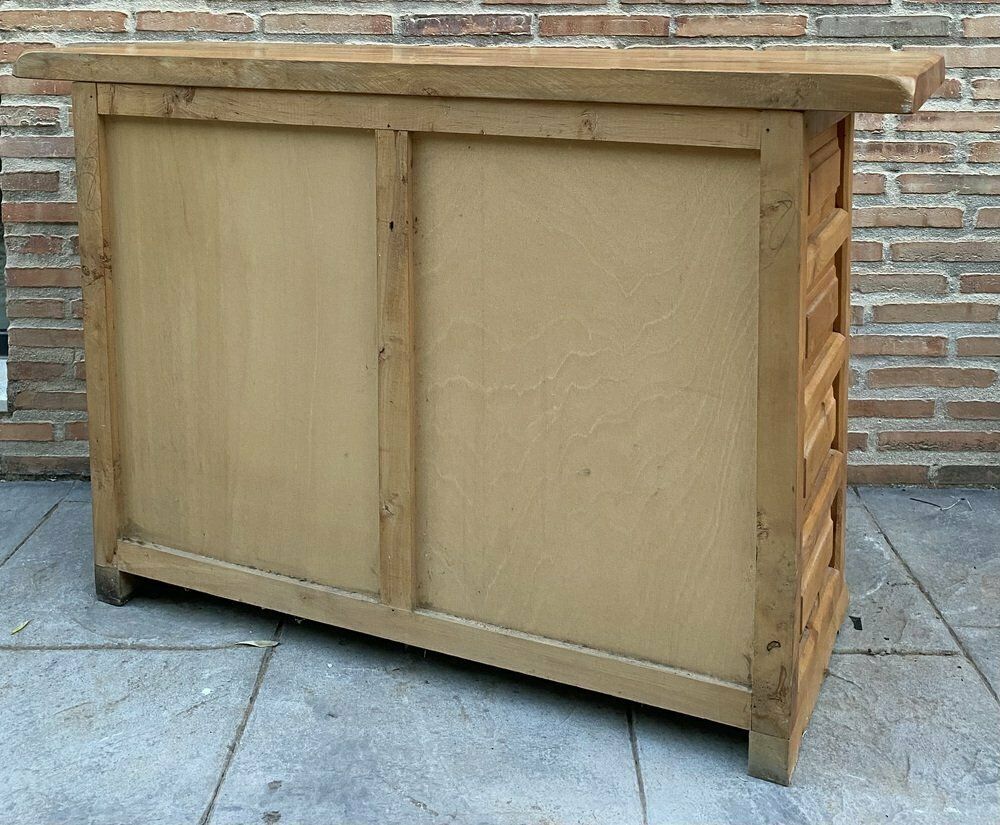 photo furniture Spanish Catalan Carved Walnut Chest Of Drawers, 1940s