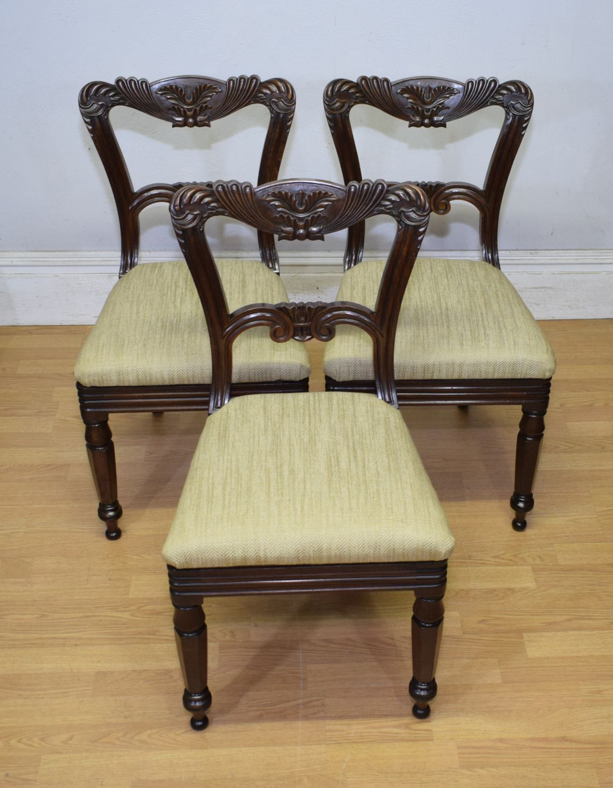 3 Regency Dining Chairs, 1800s photo vinterior
