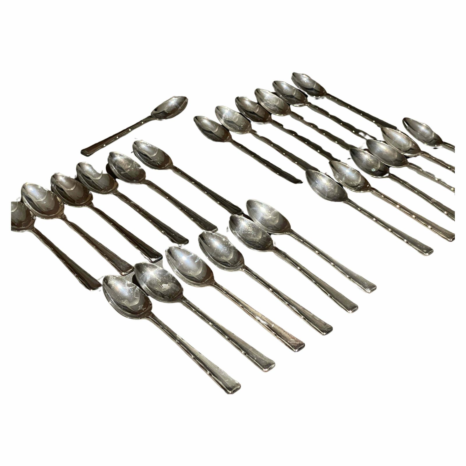 25 Antique Spoon English Silver Demitasse Coffee Tea Spoons 4 Set Of 6 photo furniture