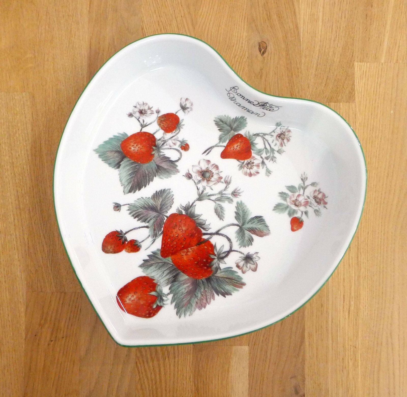 Heart & Strawberries Dish photo buy