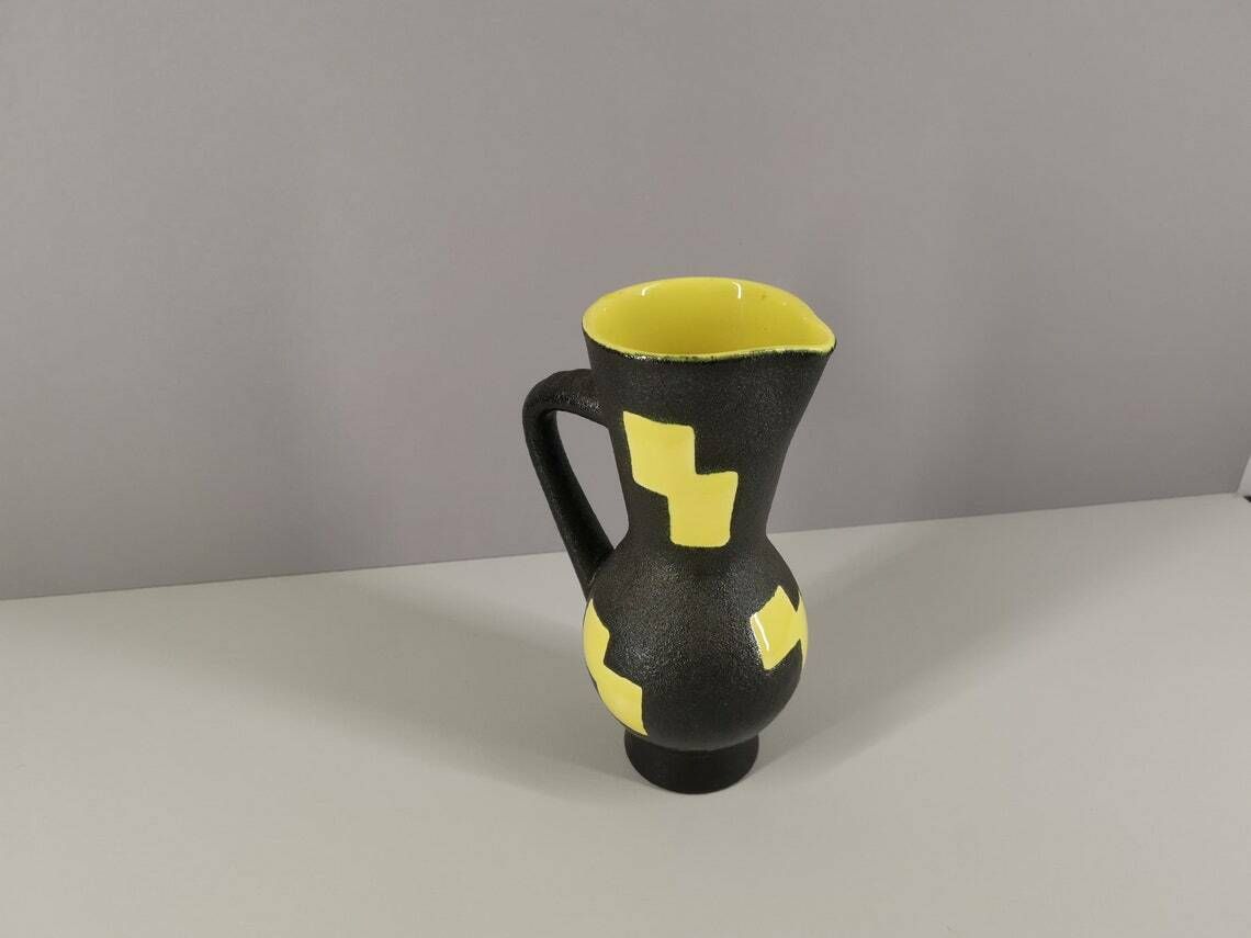 Elchinger Pitcher France Ceramics 50s / Collection / French Ceramics / 50s / Vintage / Mid Century / Xxth Century photo Home Decor