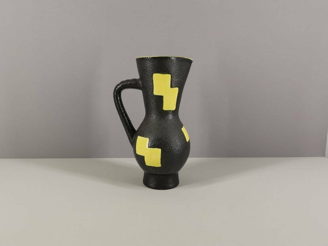 Elchinger Pitcher France Ceramics 50s / Collection / French Ceramics / 50s / Vintage / Mid Century / Xxth Century photo 195.0